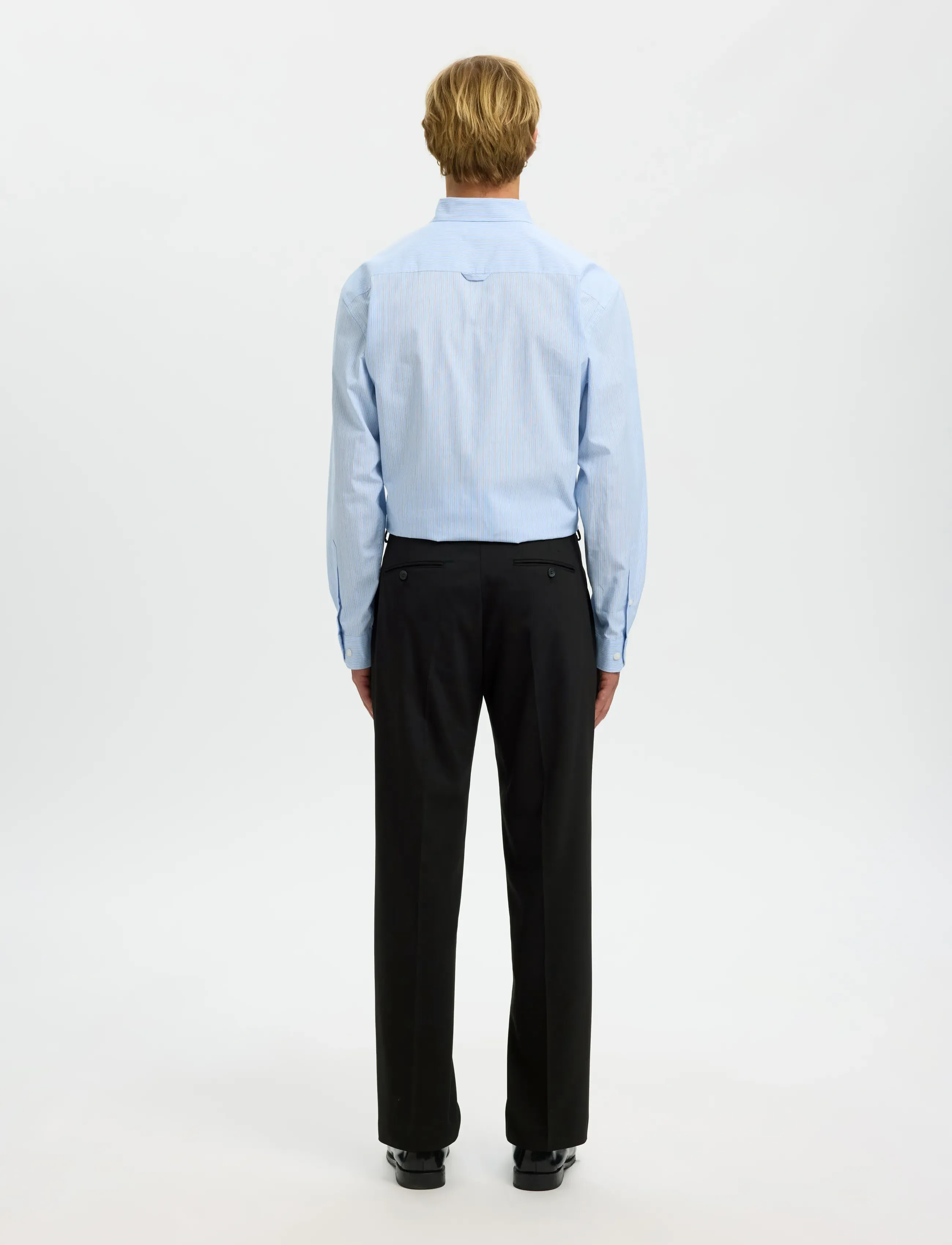Selected - SLMNEIL REG TRS - suit trousers - black - 2