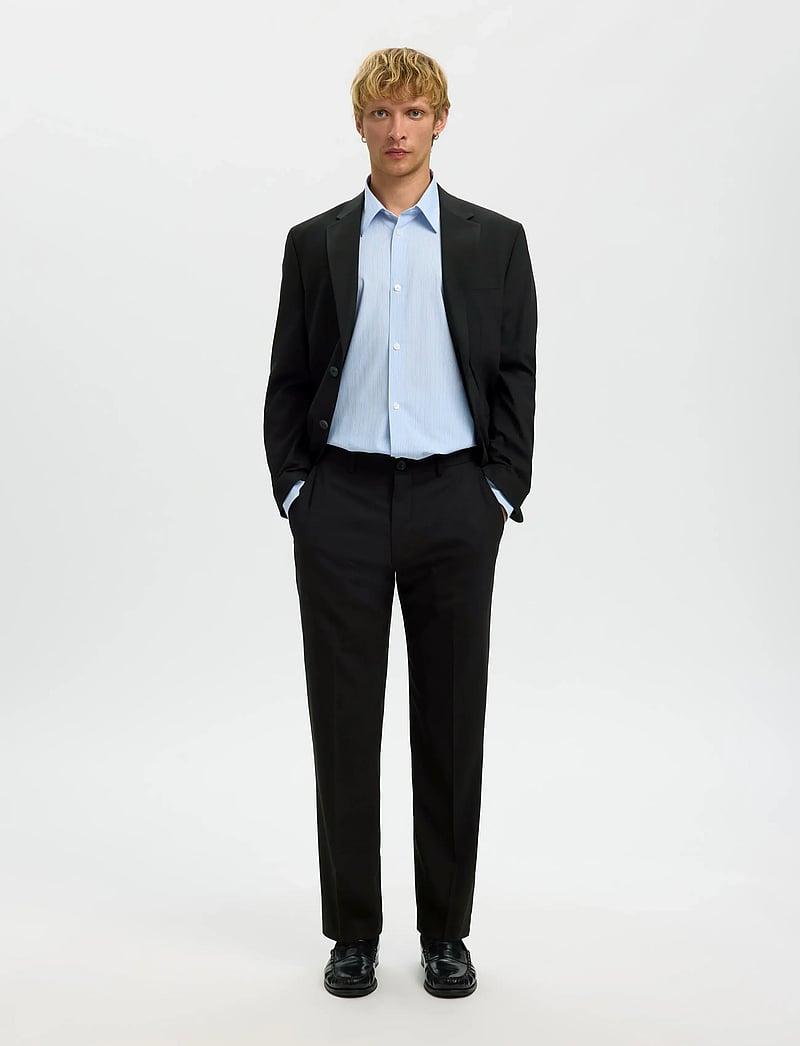 Selected - SLMNEIL REG TRS - anzugshosen - black - 5