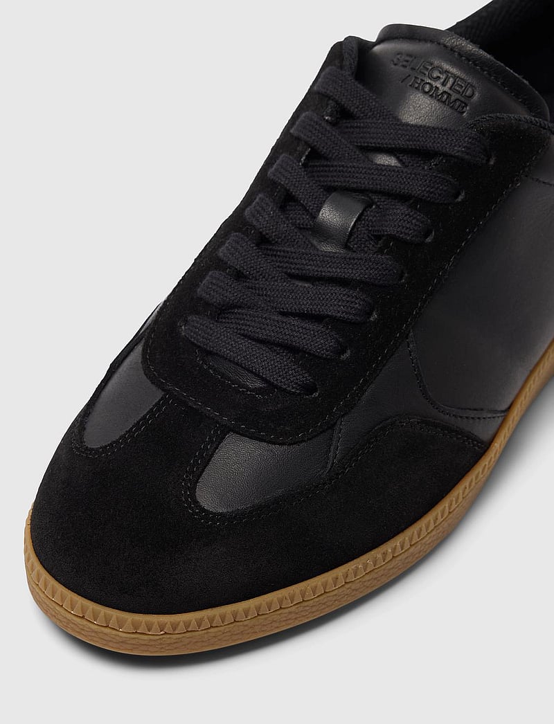 Selected - SLHFINLEY MIX SNEAKER - madala säärega tossud - black - 4