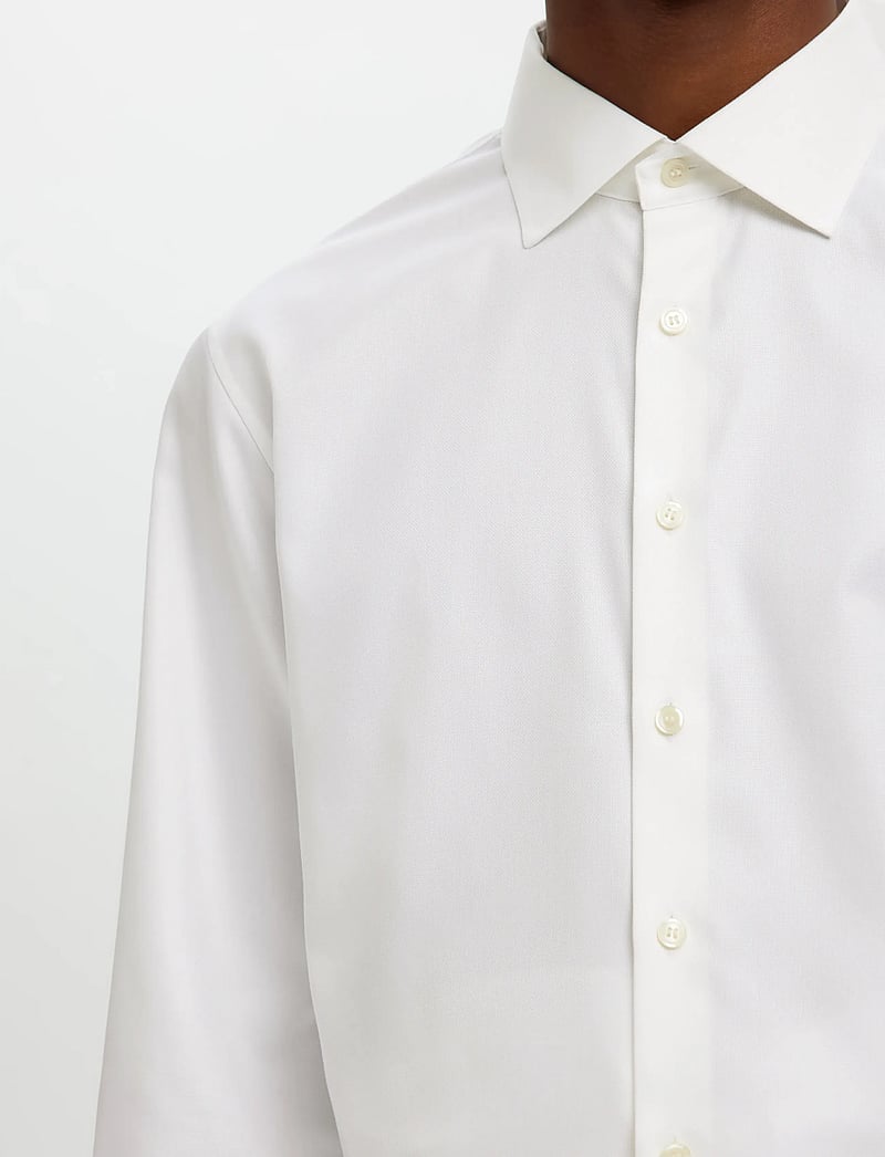 Selected - SLHSLIM-LUX OXFORD SHIRT LS SPREAD NOOS - oxfordi särgid - bright white - 3