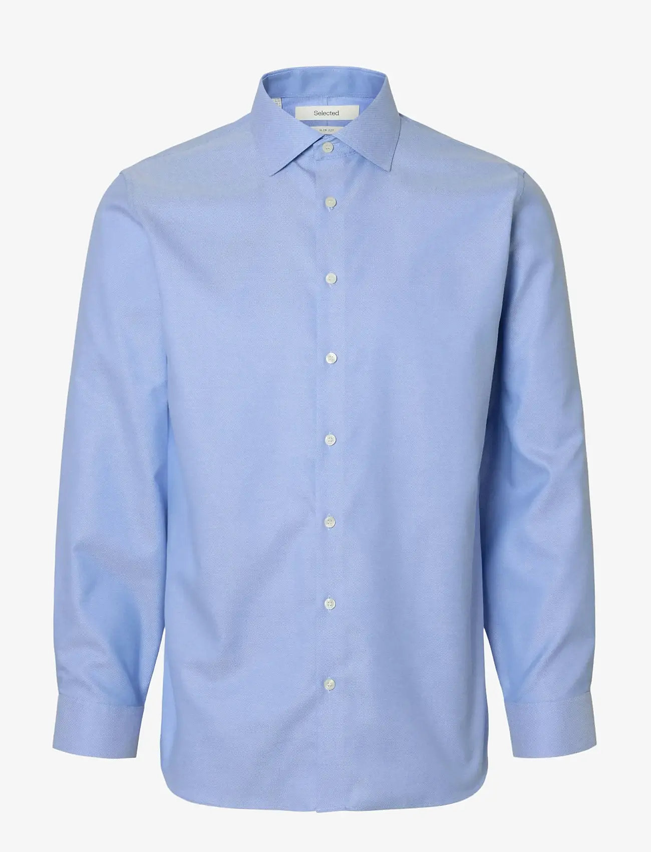 Selected - SLHSLIM-LUX OXFORD SHIRT LS SPREAD NOOS - oxford skjorter - light blue - 1