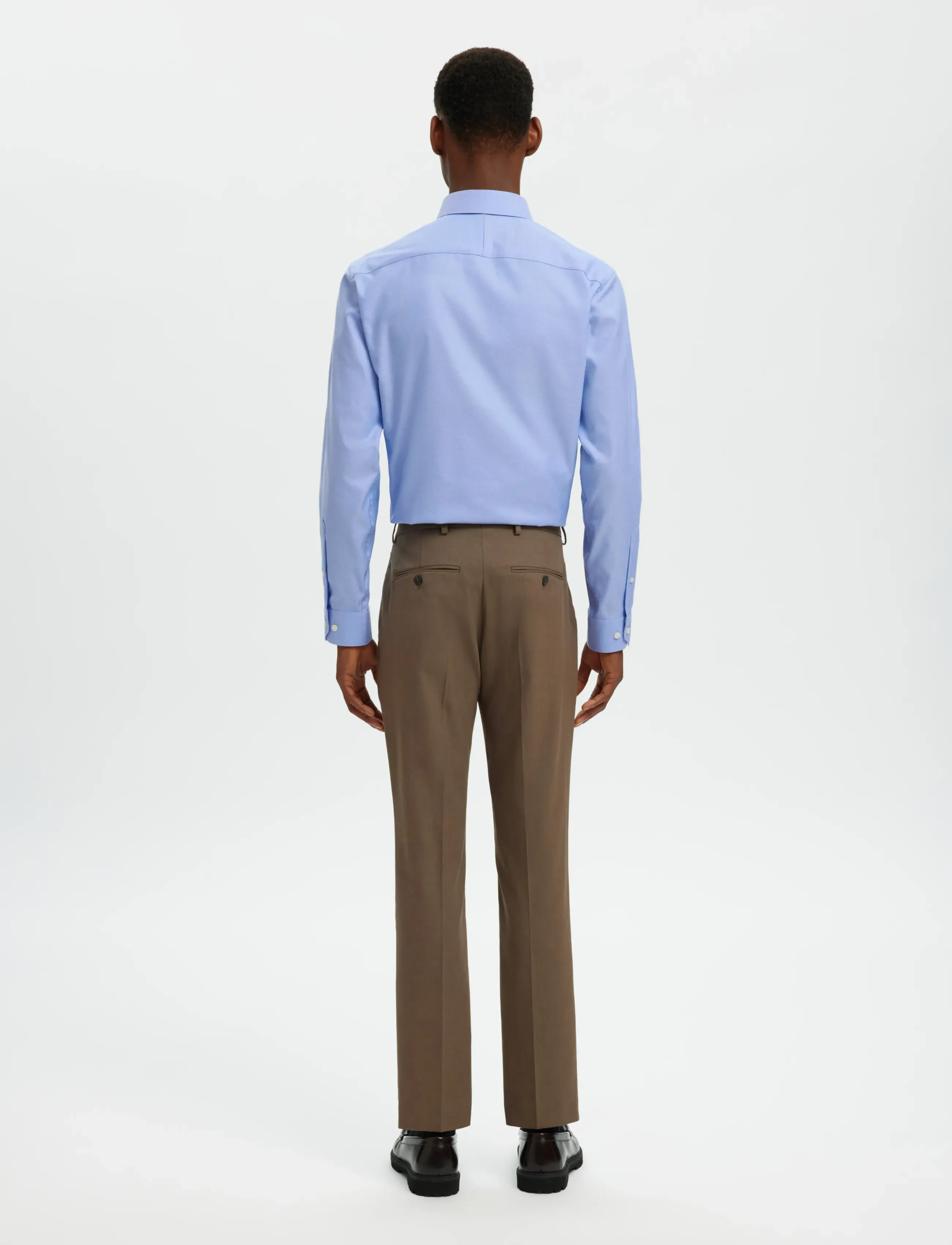 Selected - SLHSLIM-LUX OXFORD SHIRT LS SPREAD NOOS - chemises oxford - light blue - 2