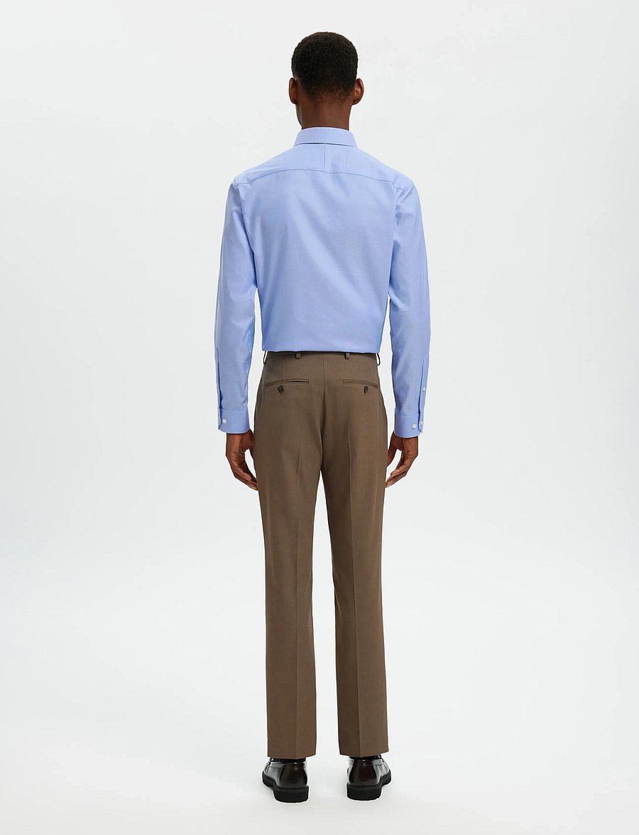 Selected - SLHSLIM-LUX OXFORD SHIRT LS SPREAD NOOS - oxford-hemden - light blue - 2