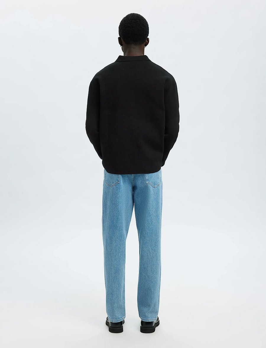 Selected - SLMMIKE LIGHT POLO CARDIGAN NOOS - kardiganid - black - 2
