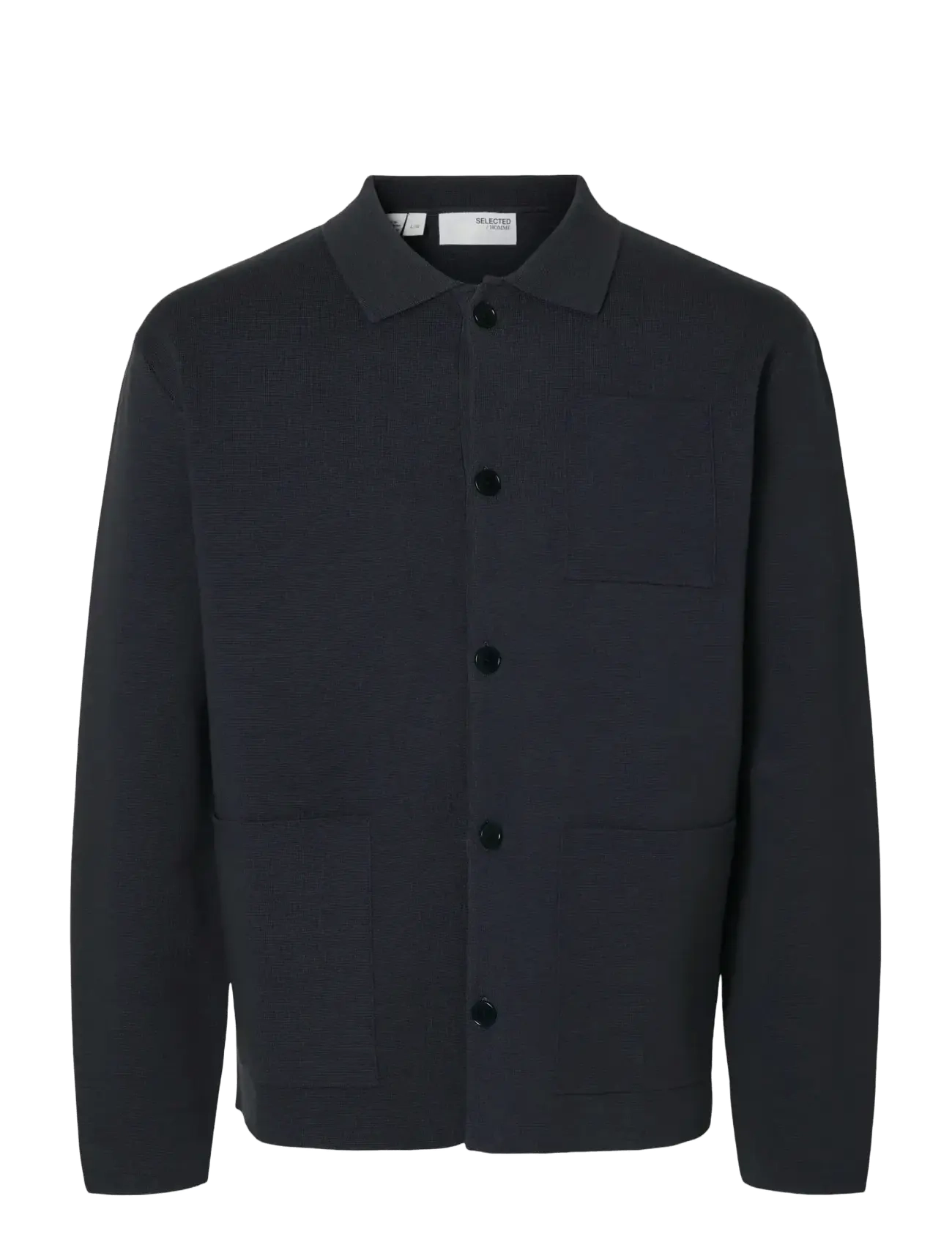 Selected SLMMIKE LIGHT POLO CARDIGAN NOOS - Kudumid - SKY CAPTAIN / navy