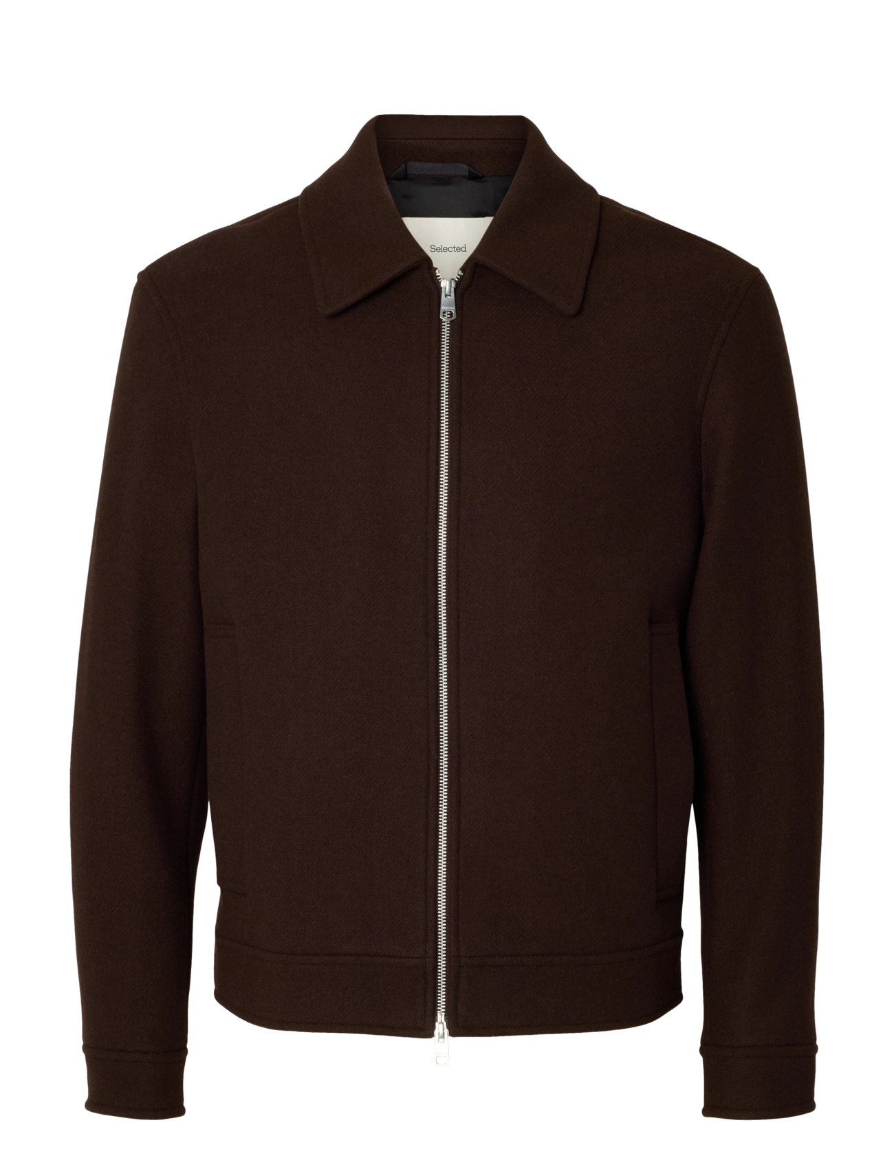 Selected SLMMIKE LIGHT POLO CARDIGAN NOOS - Strickjacken - TURKISH COFFEE / brown