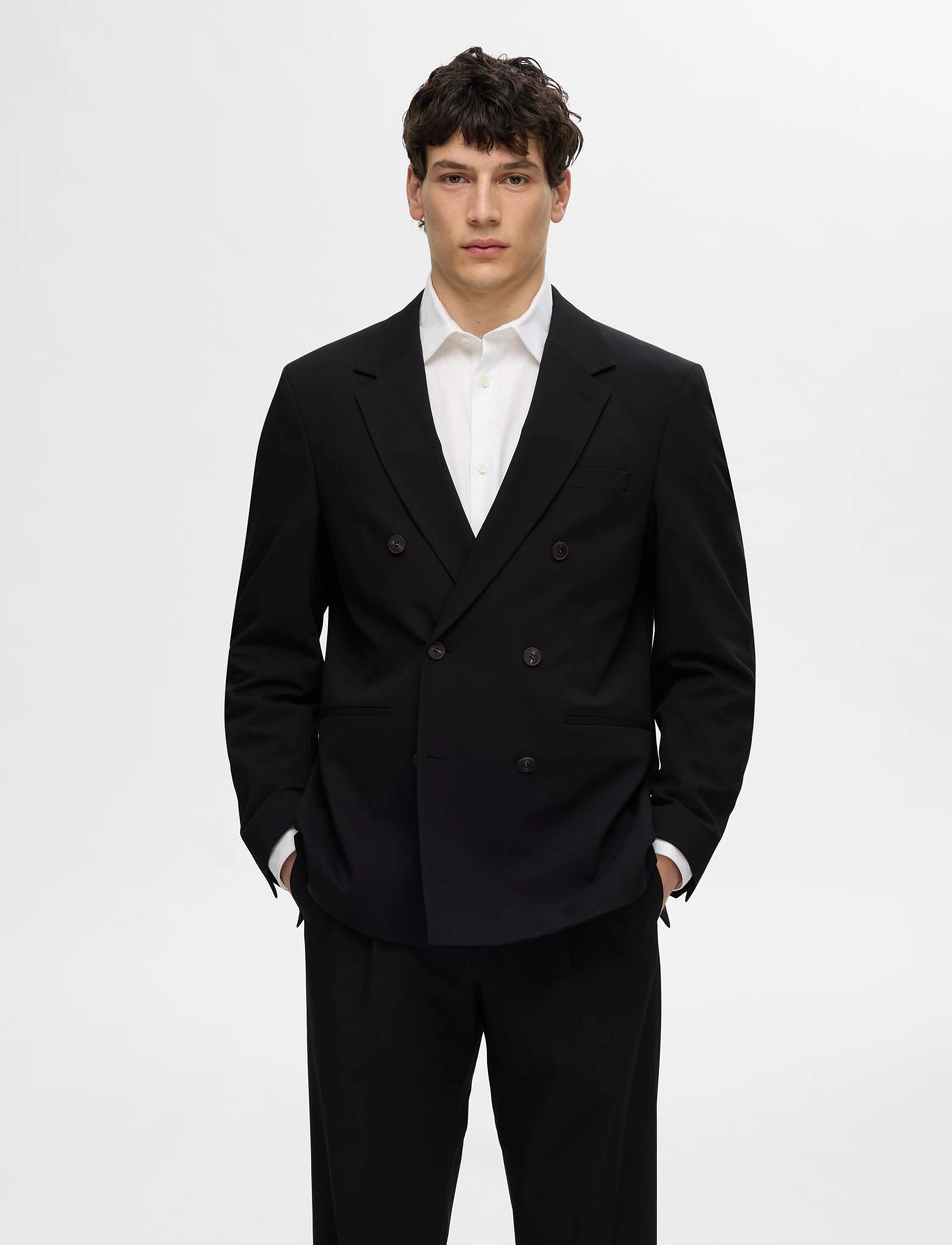 Selected SLHRELAXED-LIAM CFW DB BLZ EX - Nach Anlass kaufen - BLACK / black