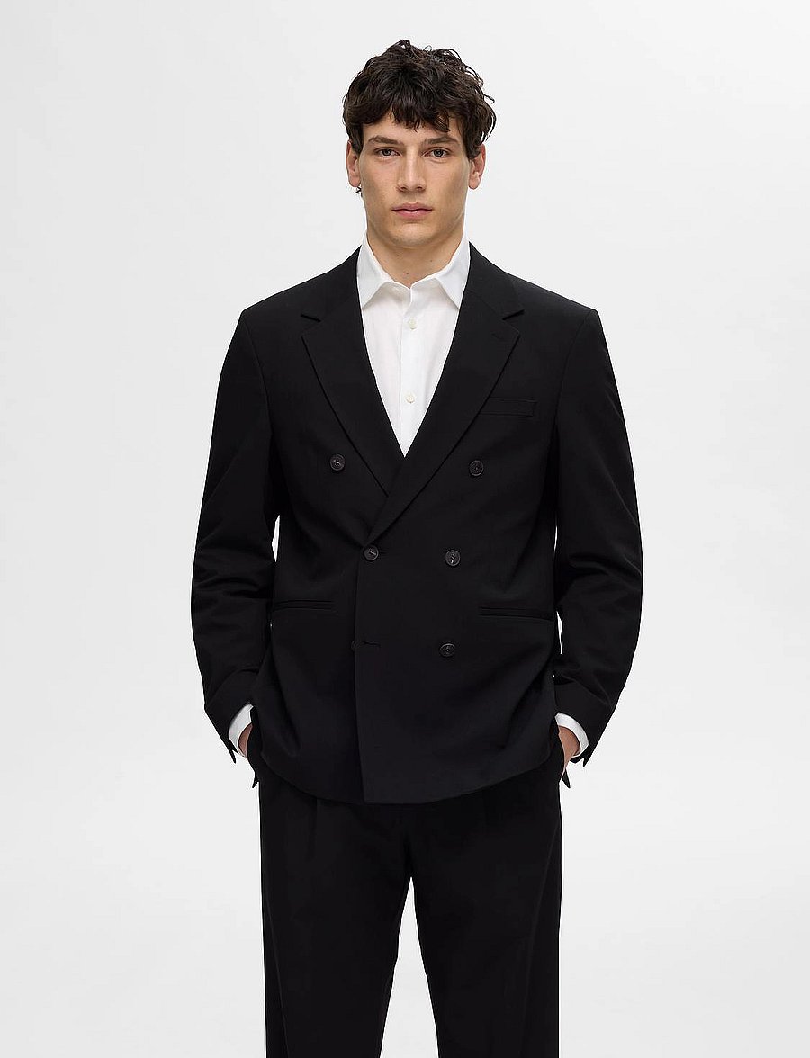 Selected - SLHRELAXED-LIAM CFW DB BLZ EX - black - 0