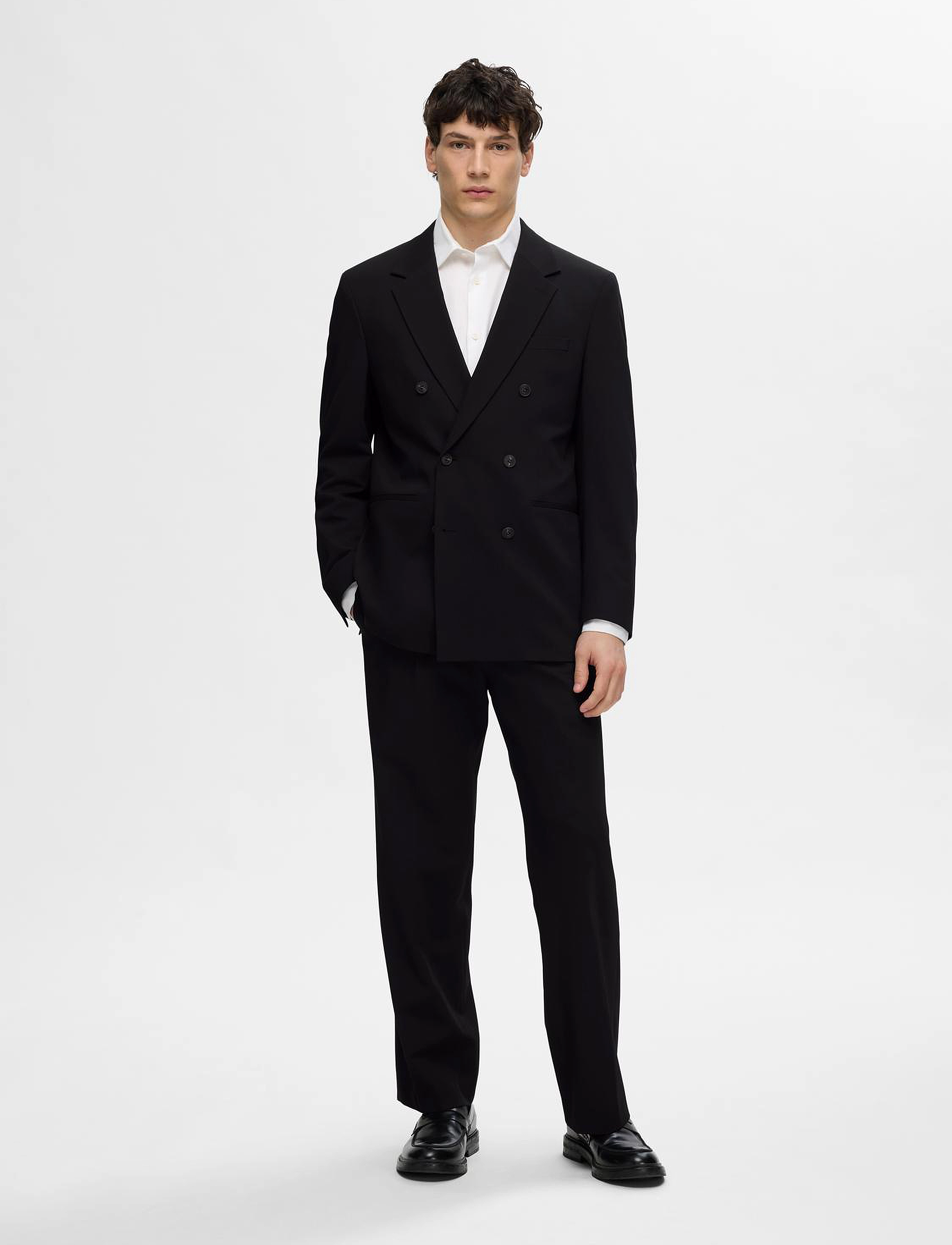 Selected - SLHRELAXED-LIAM CFW DB BLZ EX - black - 3