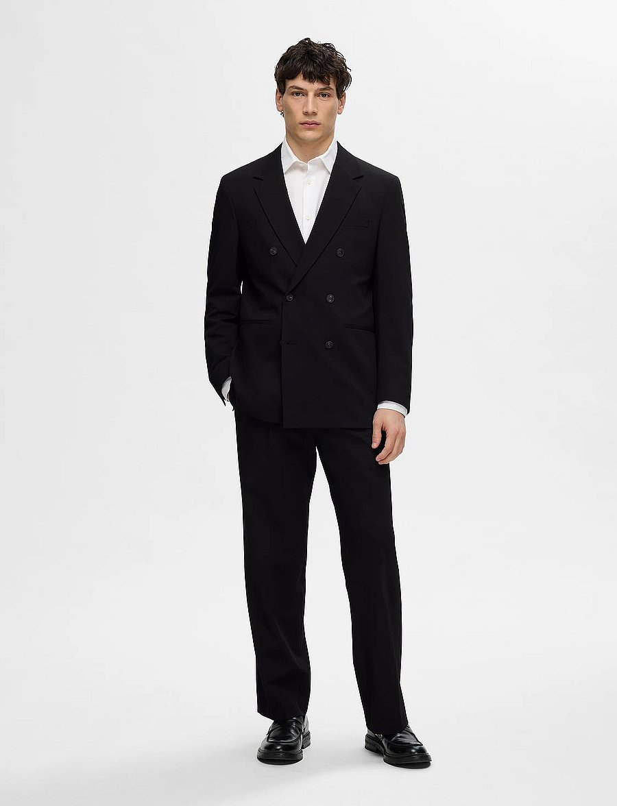 Selected - SLHRELAXED-LIAM CFW DB BLZ EX - black - 3