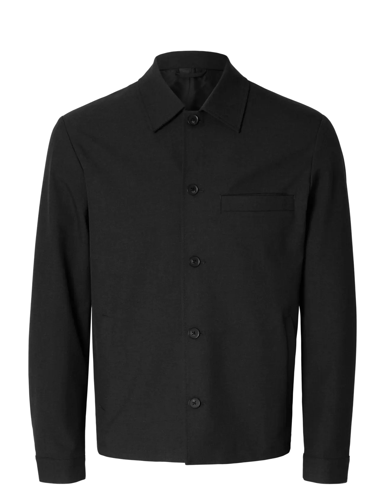 SLMREG-ROBERT OVERSHIRT NOOS - BLACK