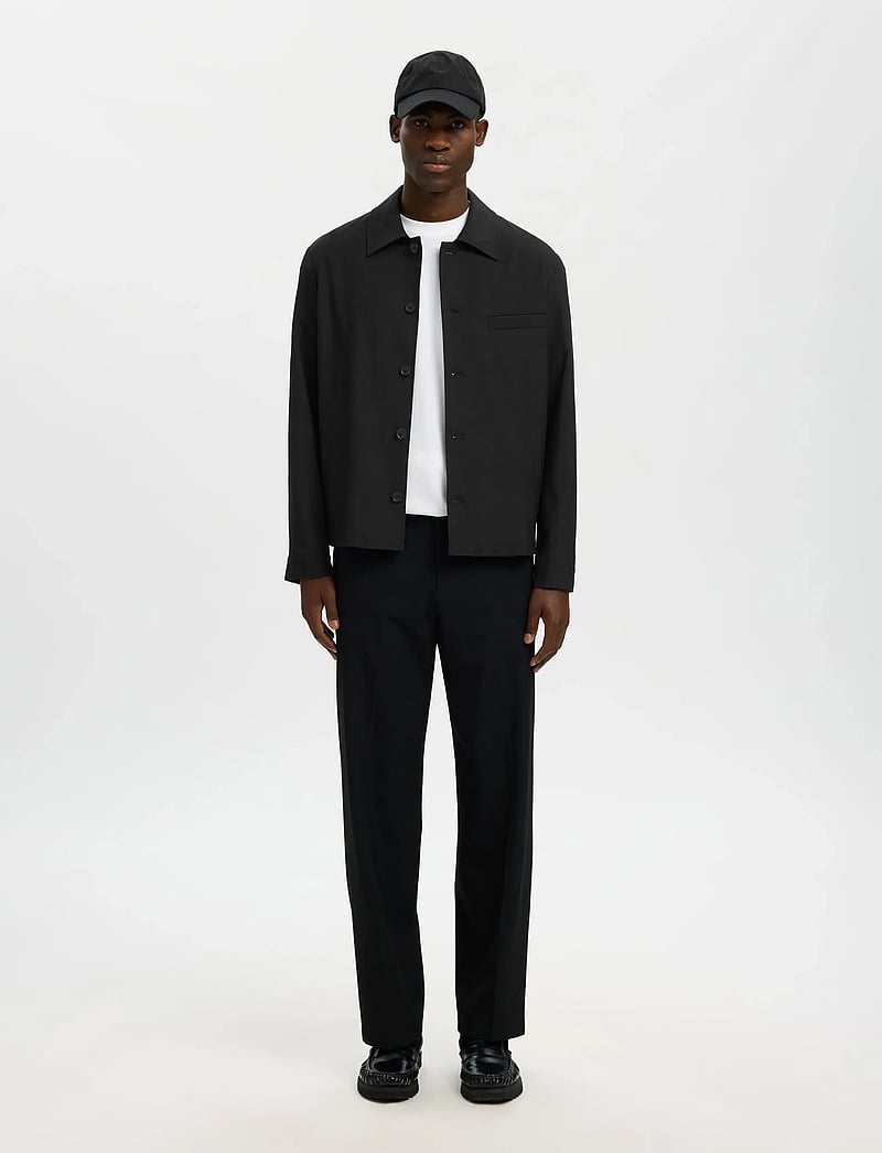 Selected - SLMREG-ROBERT OVERSHIRT NOOS - nach anlass kaufen - black - 3