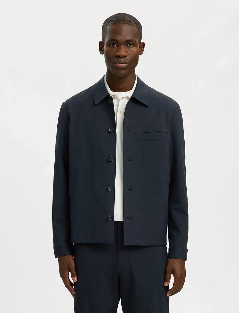 Selected - SLMREG-ROBERT OVERSHIRT NOOS - nach anlass kaufen - dark sapphire - 0