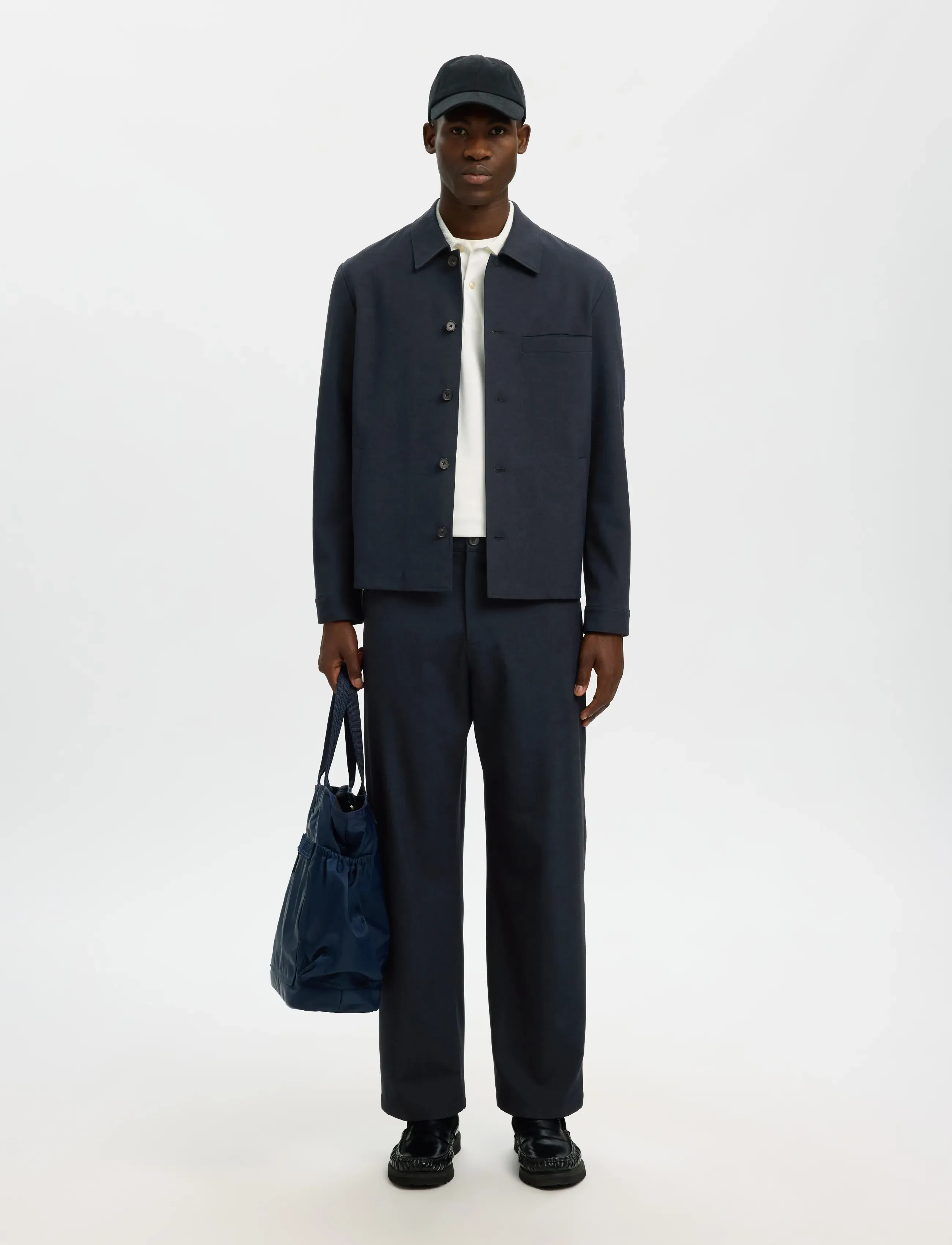 Selected - SLMREG-ROBERT OVERSHIRT NOOS - overshirts - dark sapphire - 5