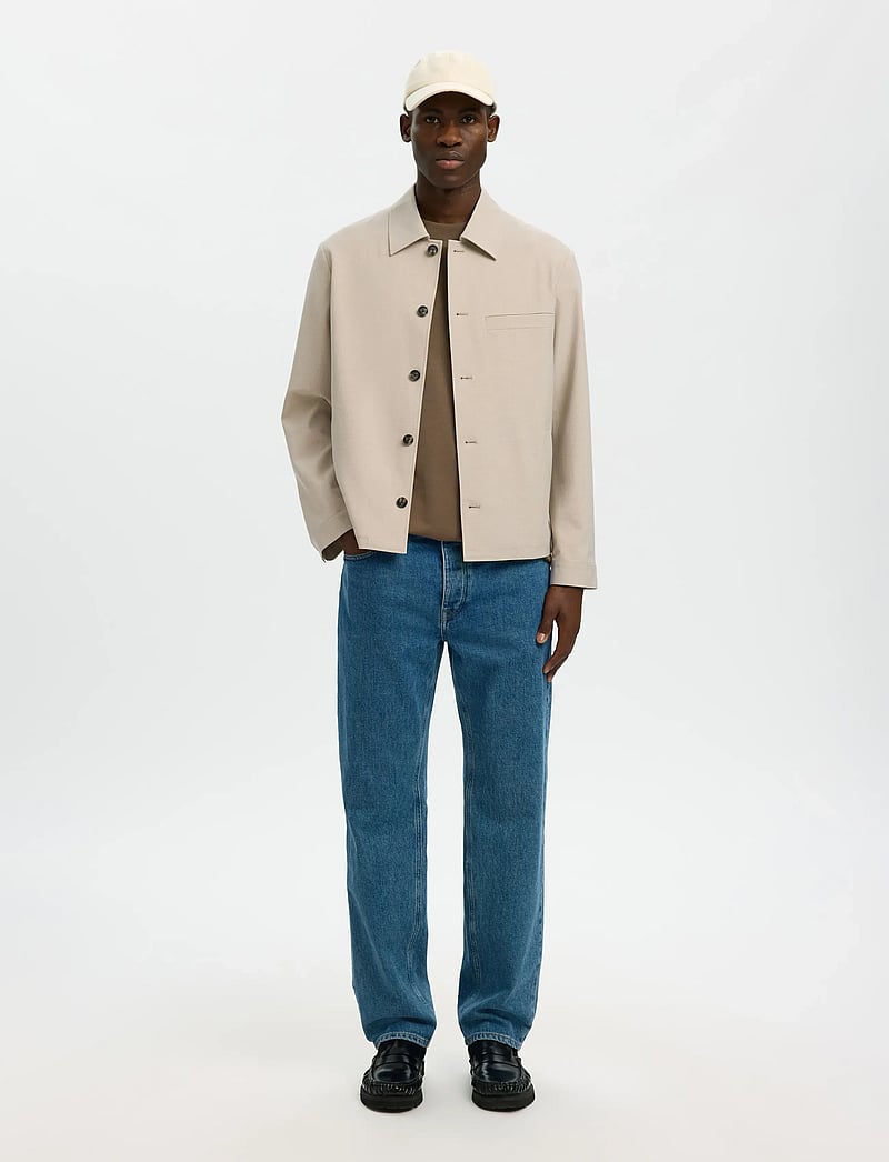 Selected - SLMREG-ROBERT OVERSHIRT NOOS - nach anlass kaufen - egret - 3