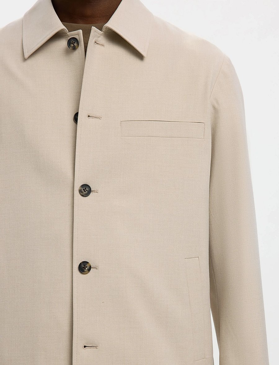 Selected - SLMREG-ROBERT OVERSHIRT NOOS - nach anlass kaufen - egret - 5