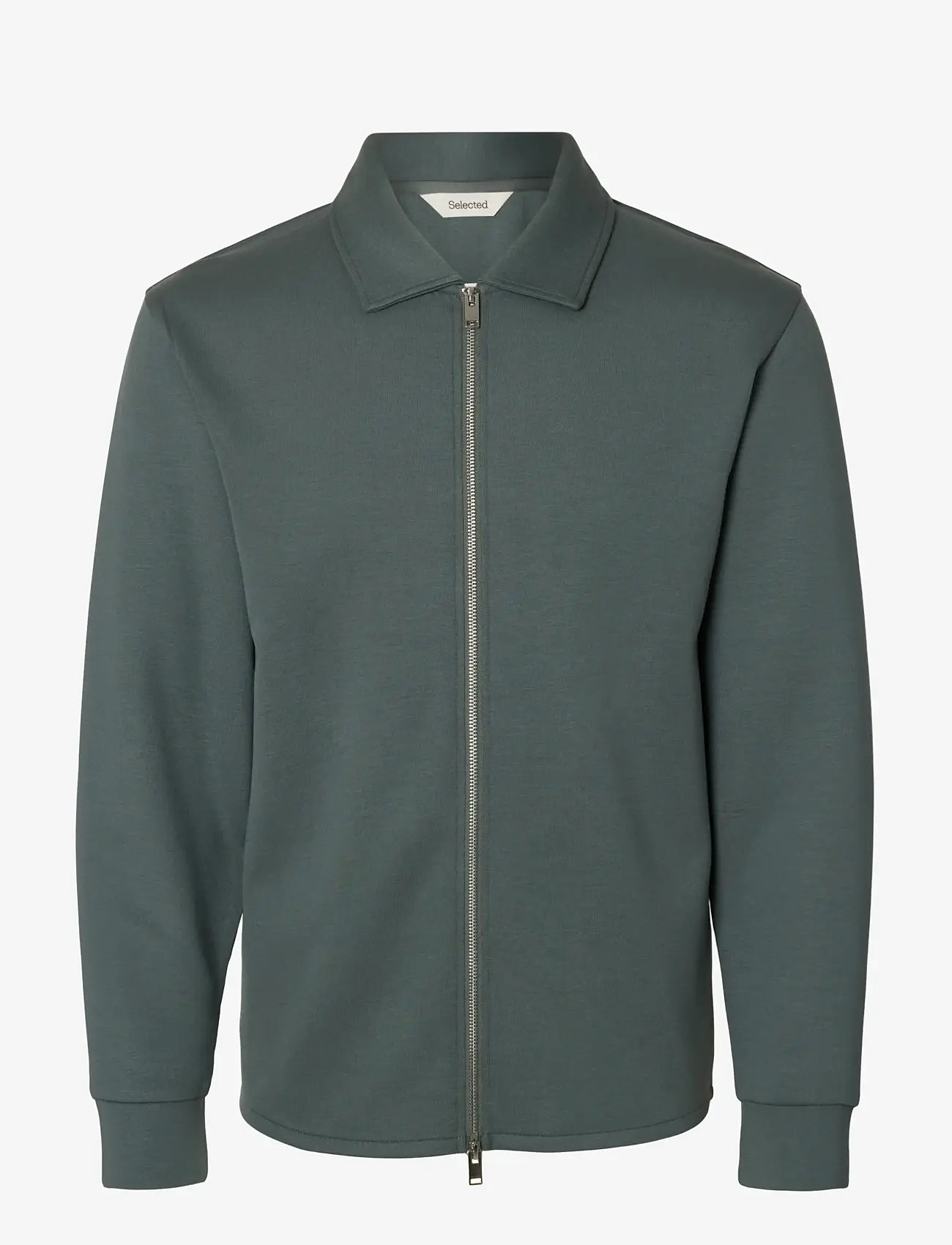 Selected - SLHEMANUEL SOFT FULL ZIP SWEAT NOOS - shop efter anledning - balsam green - 0