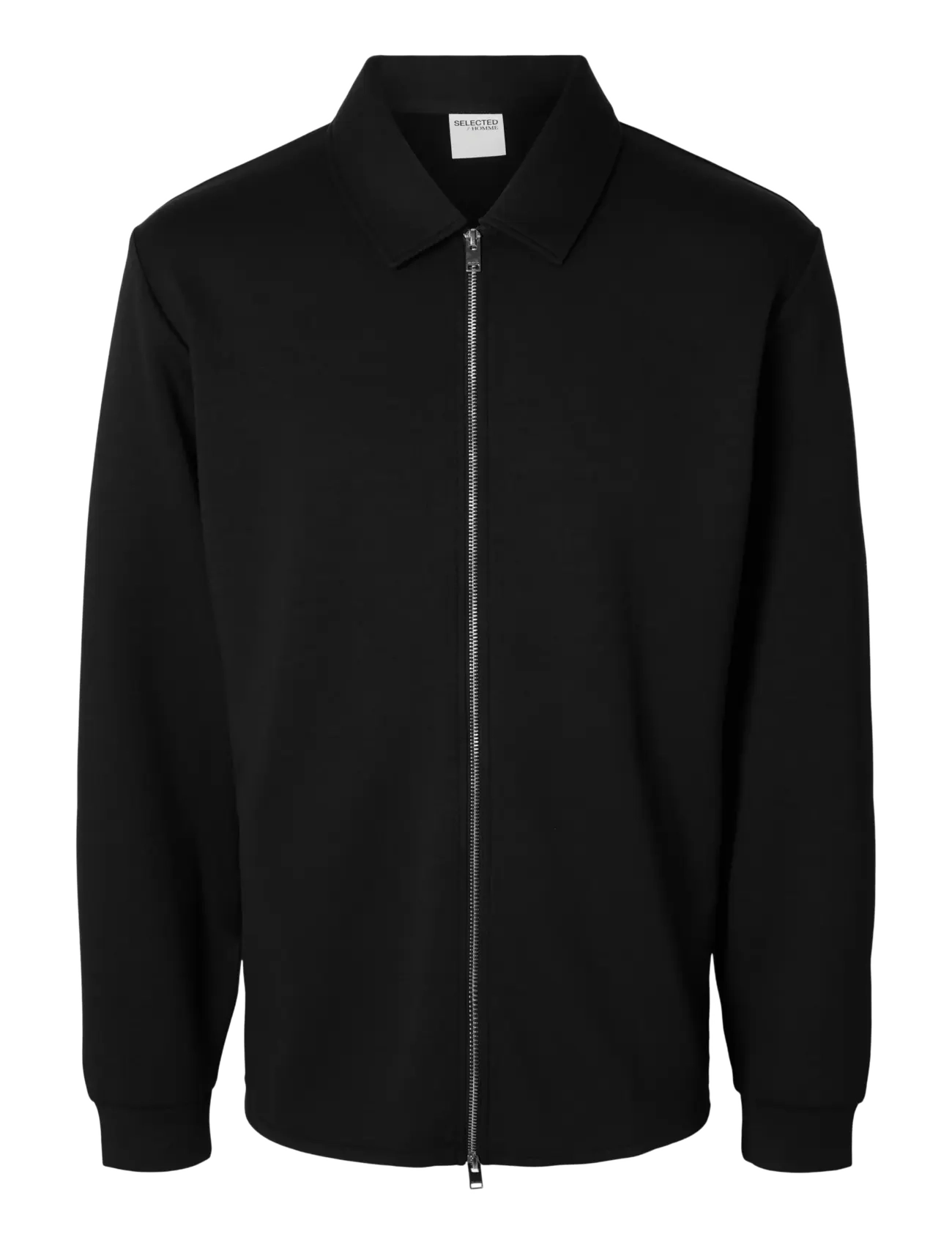 SELECTED Slhemanuel Soft Full Zip Sweat Noos Schwarz - L - Herren
