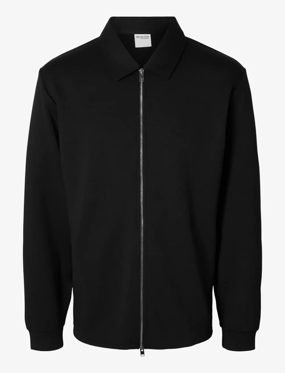 Selected - SLHEMANUEL SOFT FULL ZIP SWEAT NOOS - kollektsioonid - black - 1