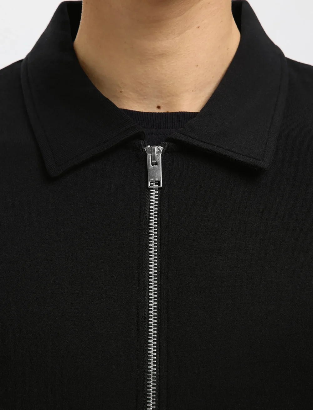 Selected - SLHEMANUEL SOFT FULL ZIP SWEAT NOOS - kollektsioonid - black - 4