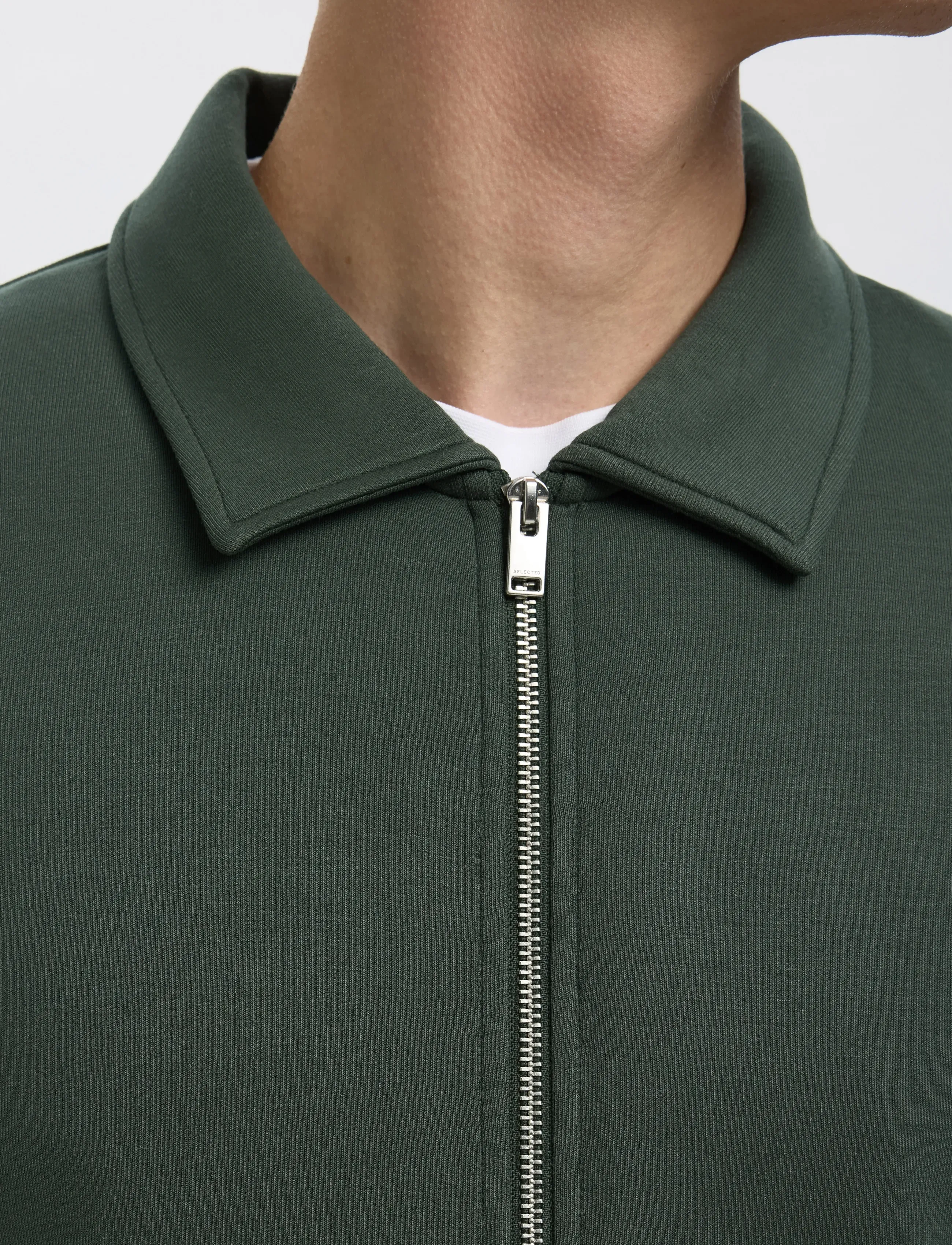 Selected - SLHEMANUEL SOFT FULL ZIP SWEAT NOOS - osta olukorra järgi - deep forest - 4