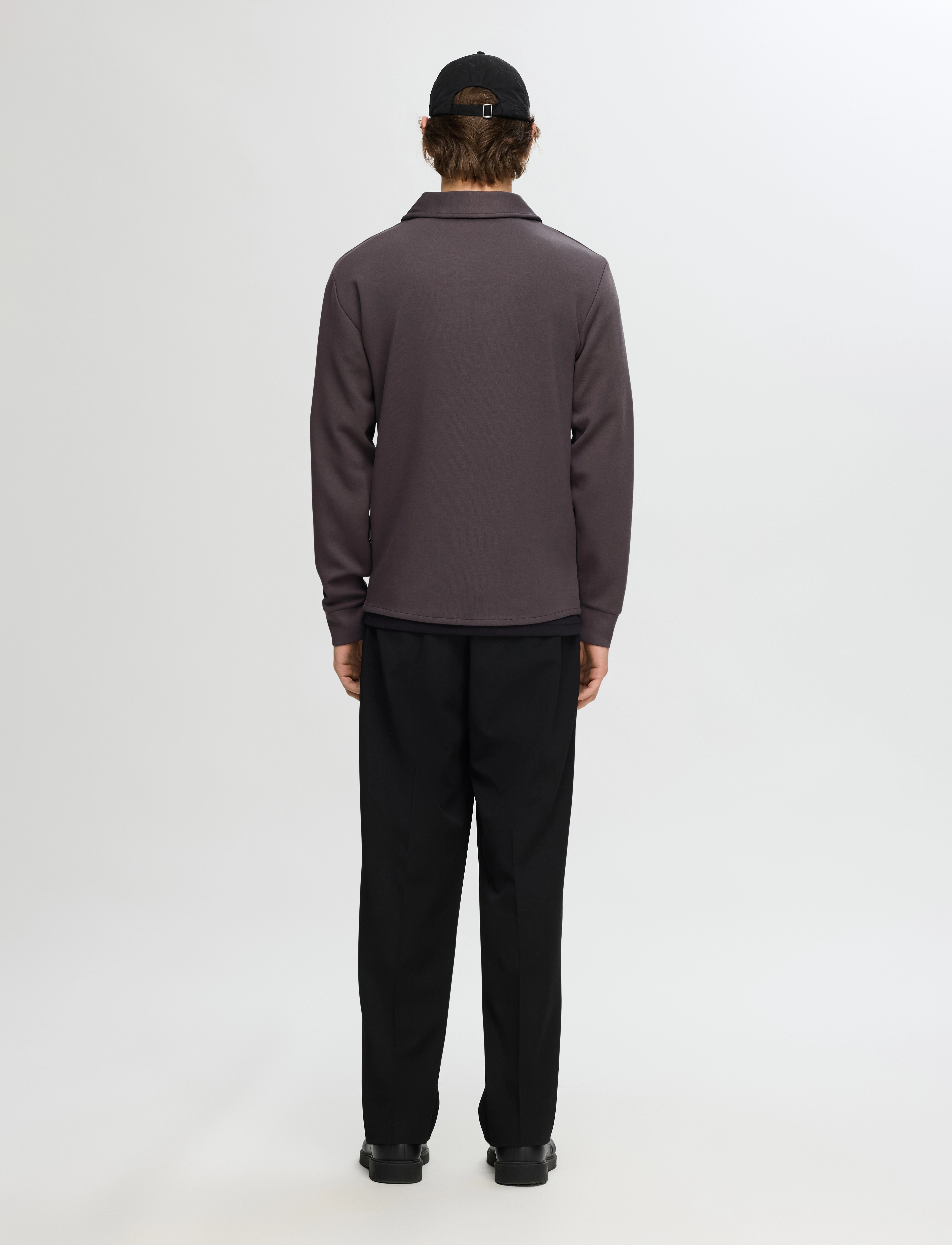 Selected - SLHEMANUEL SOFT FULL ZIP SWEAT NOOS - osta olukorra järgi - forged iron - 3