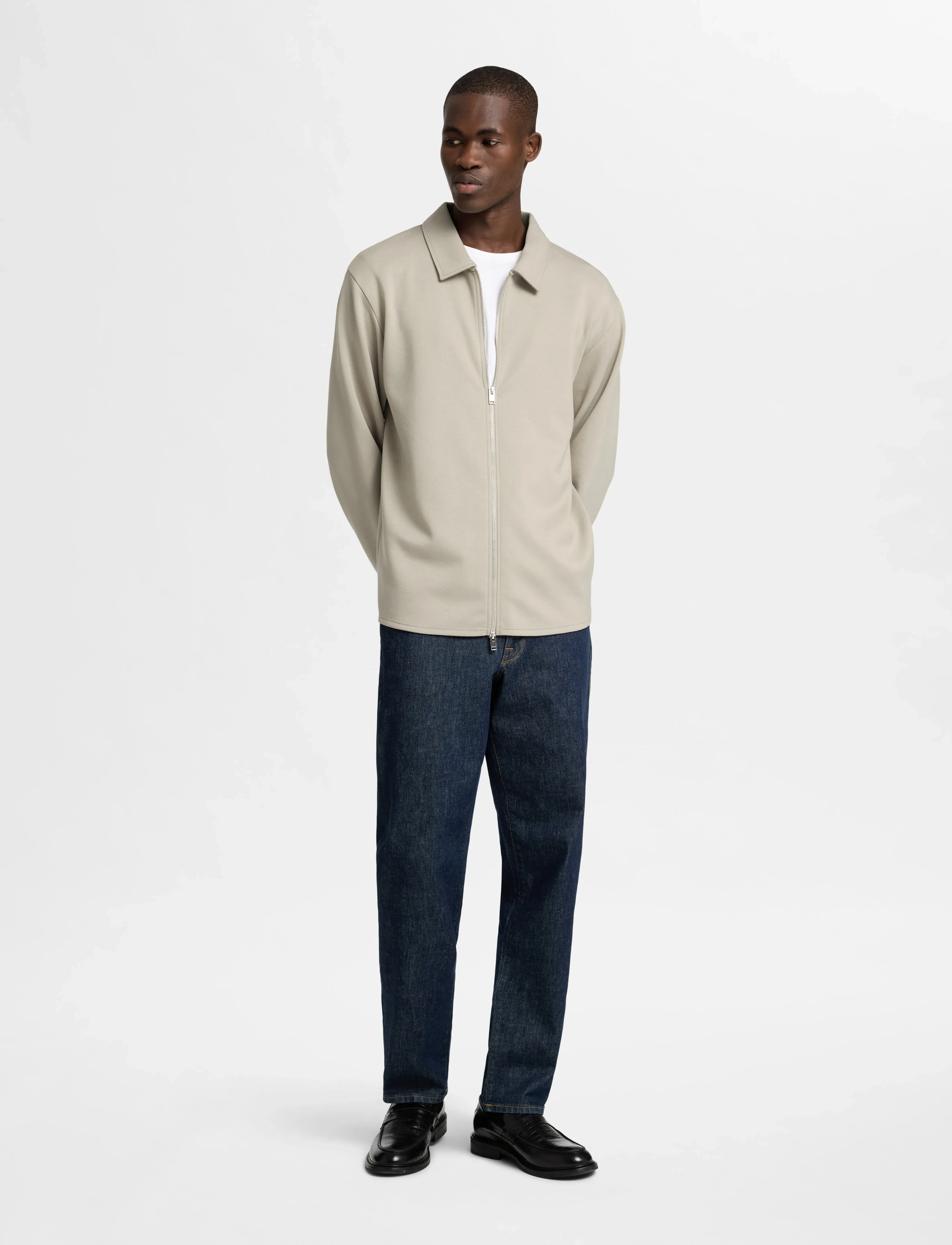 Selected - SLHEMANUEL SOFT FULL ZIP SWEAT NOOS - osta olukorra järgi - pure cashmere - 4
