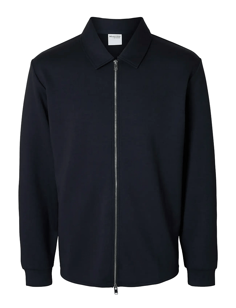Selected - SLHEMANUEL SOFT FULL ZIP SWEAT NOOS - kollektionen - sky captain - 1