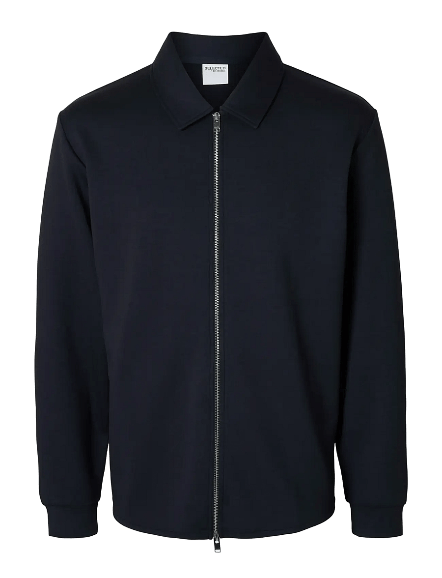 Selected - SLHEMANUEL SOFT FULL ZIP SWEAT NOOS - shop by occasion - sky captain - 1