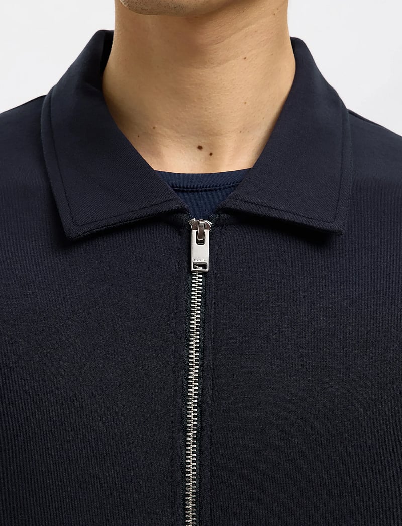 Selected - SLHEMANUEL SOFT FULL ZIP SWEAT NOOS - kollektionen - sky captain - 5