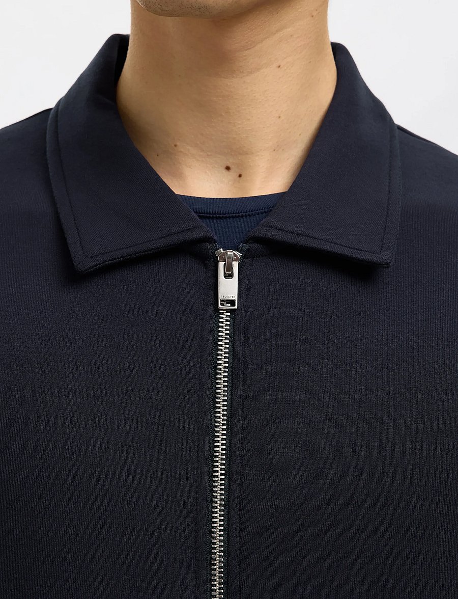 Selected - SLHEMANUEL SOFT FULL ZIP SWEAT NOOS - shop by occasion - sky captain - 5