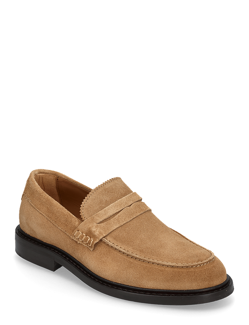 Selected Slhcarter Suede Low Penny Loafer – loafers – shop at
