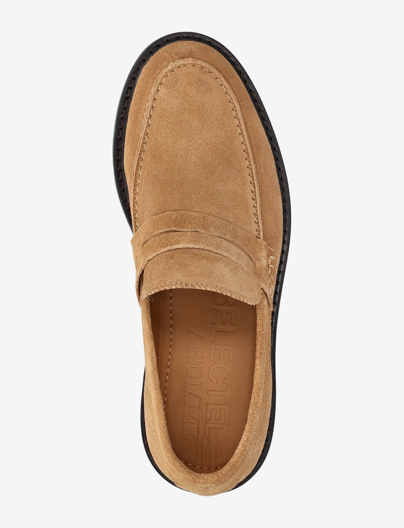 Selected - SLHCARTER SUEDE LOW PENNY LOAFER - collections - warm sand - 4