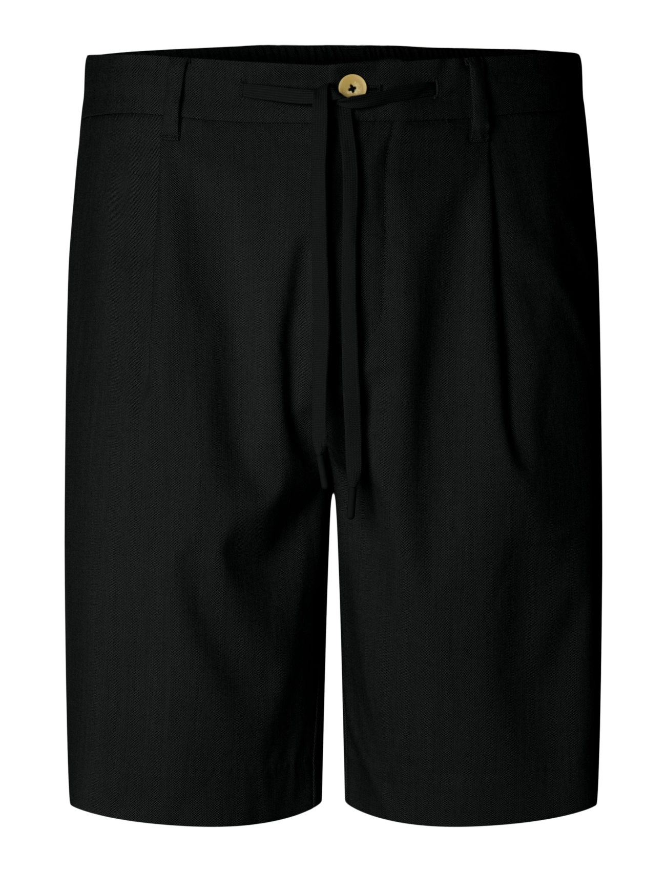 SELECTED Slhregular-Leroy Pleat Shorts Noos Schwarz - L - Herren