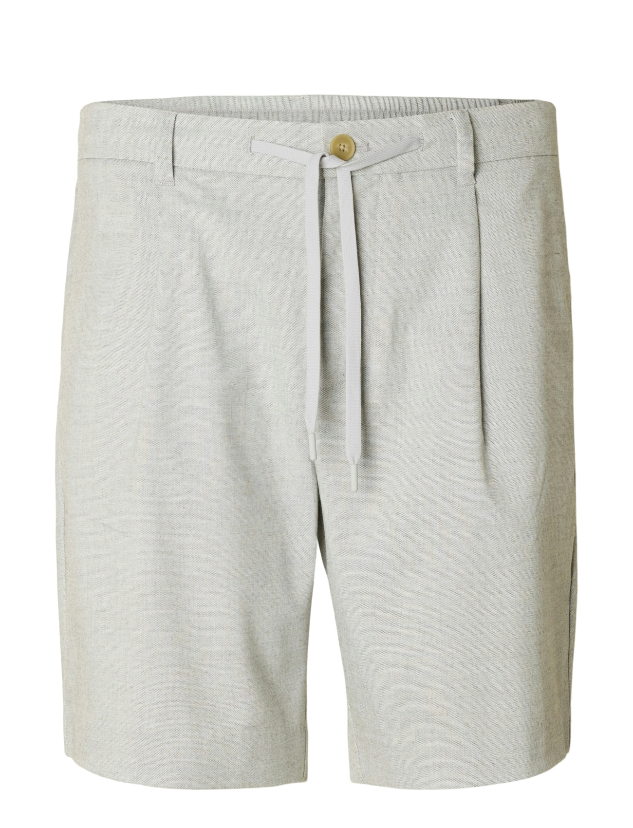 SELECTED Slhregular-Leroy Pleat Shorts Noos Grau - L - Herren