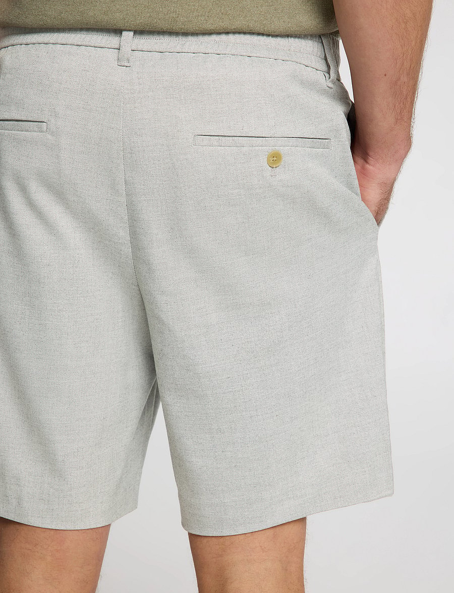 Selected - SLHREGULAR-LEROY PLEAT SHORTS NOOS - chinos shorts - light grey melange - 5