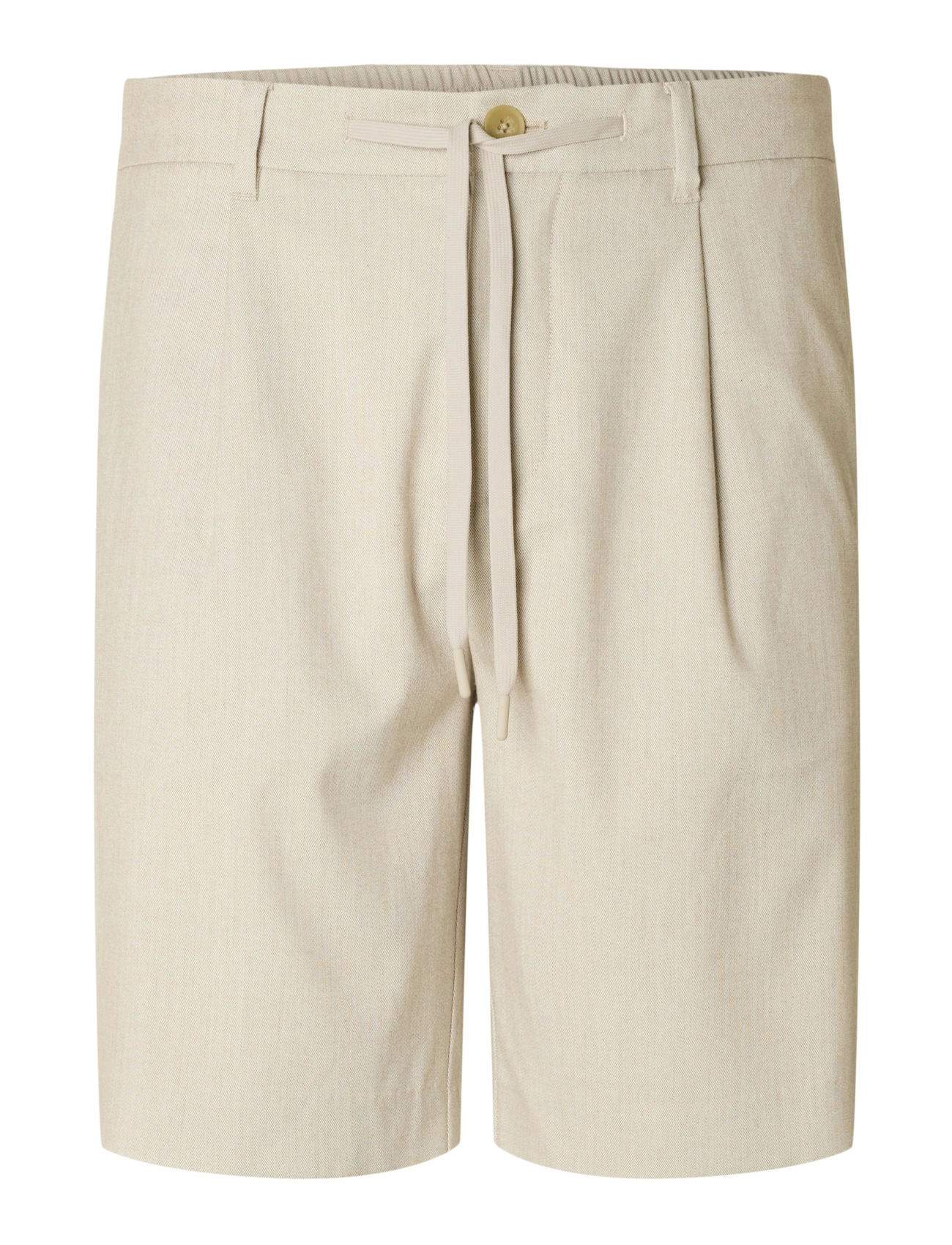 SELECTED Slhregular-Leroy Pleat Shorts Noos Beige - S - Herren