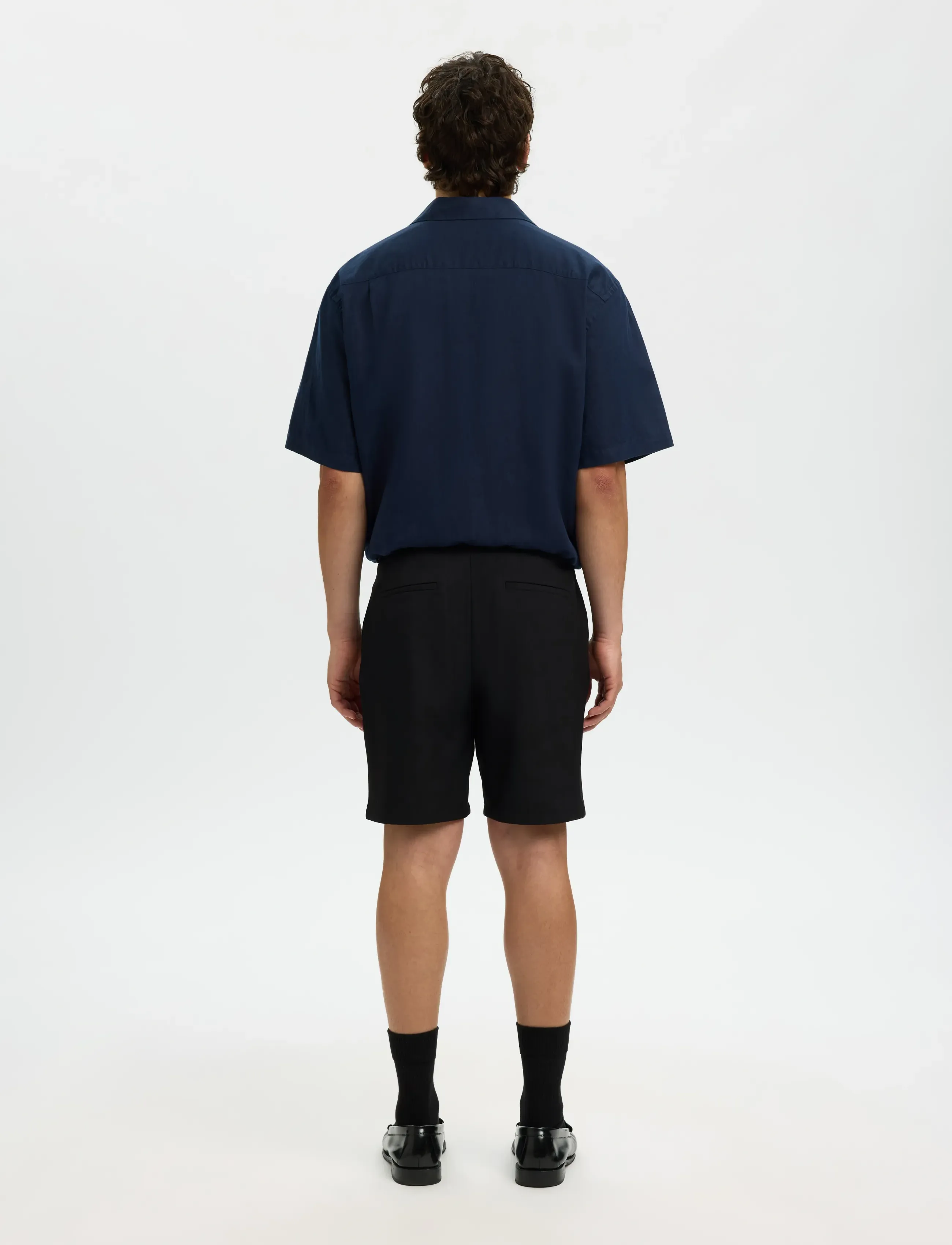 Selected - SLHREGULAR-ROBERT FLEX SHORTS NOOS - casual shorts - black - 2