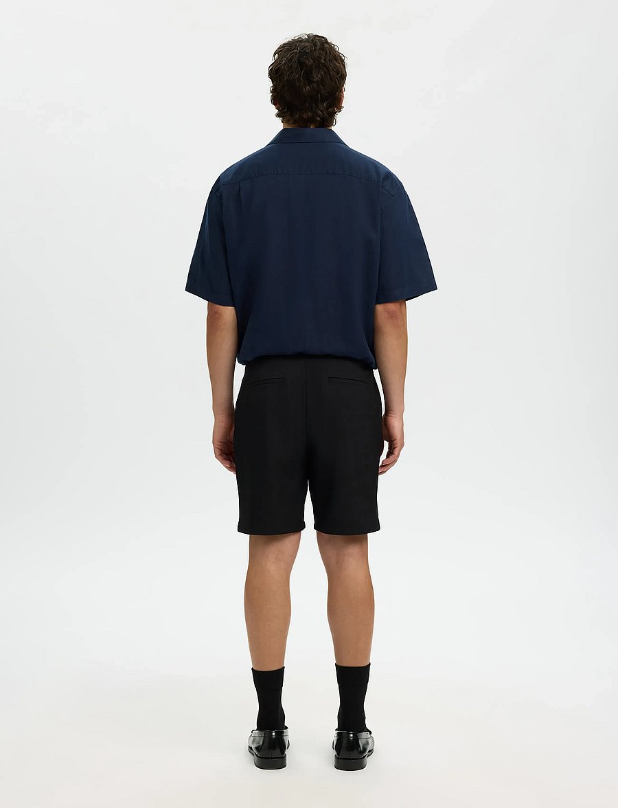 Selected - SLHREGULAR-ROBERT FLEX SHORTS NOOS - casual shorts - black - 2
