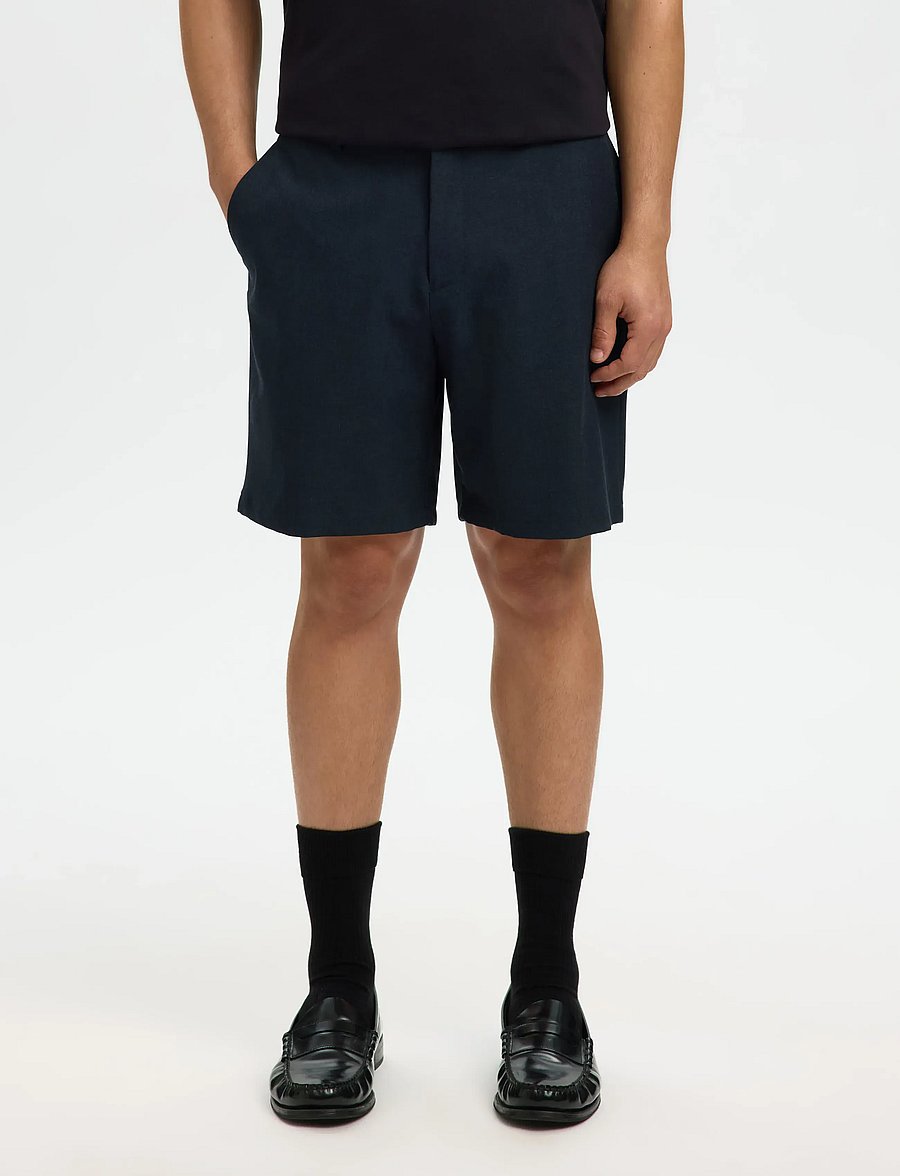 Selected - SLHREGULAR-ROBERT FLEX SHORTS NOOS - ikdienas šorti - dark sapphire - 0