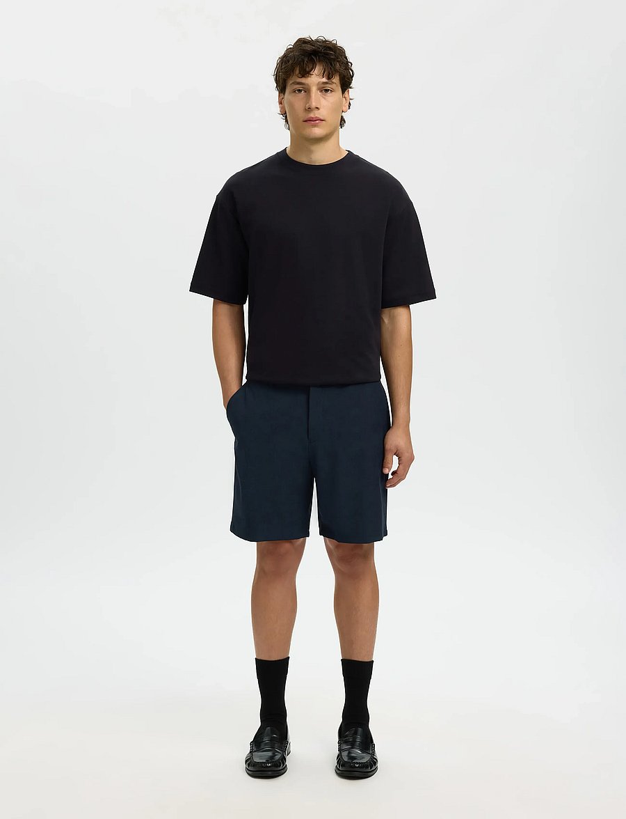 Selected - SLHREGULAR-ROBERT FLEX SHORTS NOOS - ikdienas šorti - dark sapphire - 3