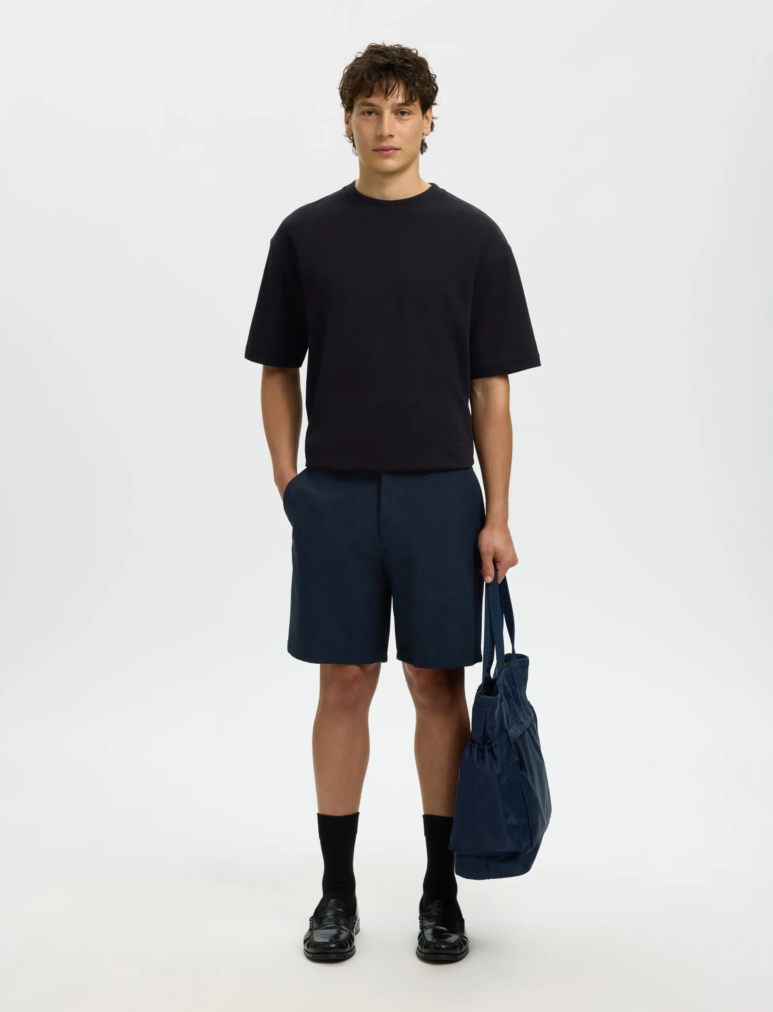 Selected - SLHREGULAR-ROBERT FLEX SHORTS NOOS - short décontracté - dark sapphire - 5