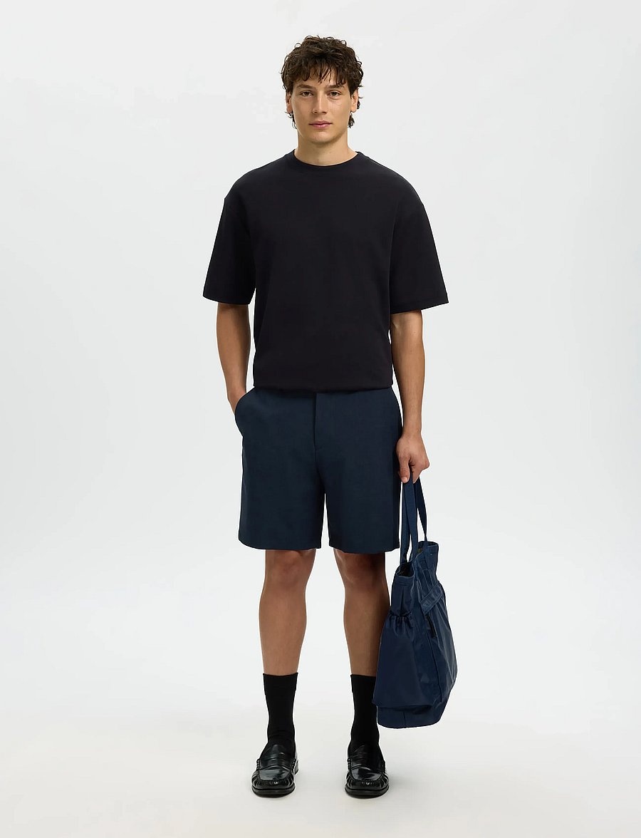 Selected - SLHREGULAR-ROBERT FLEX SHORTS NOOS - ikdienas šorti - dark sapphire - 5