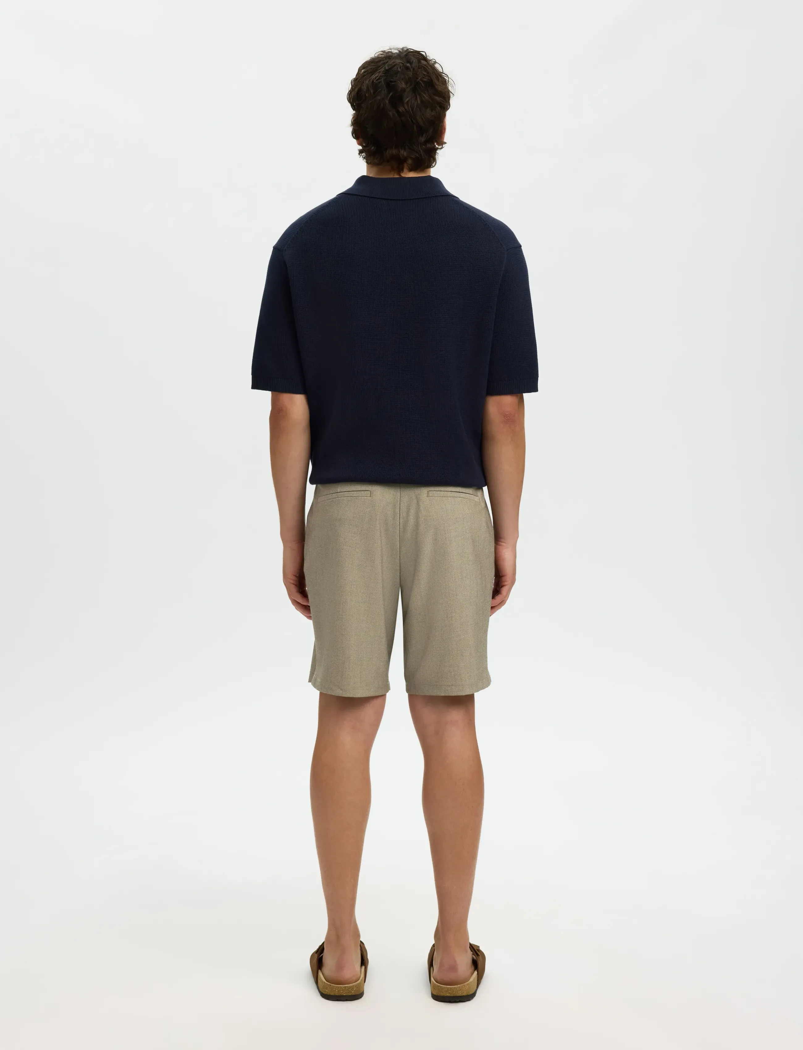 Selected - SLHREGULAR-ROBERT FLEX SHORTS NOOS - short décontracté - sand - 2