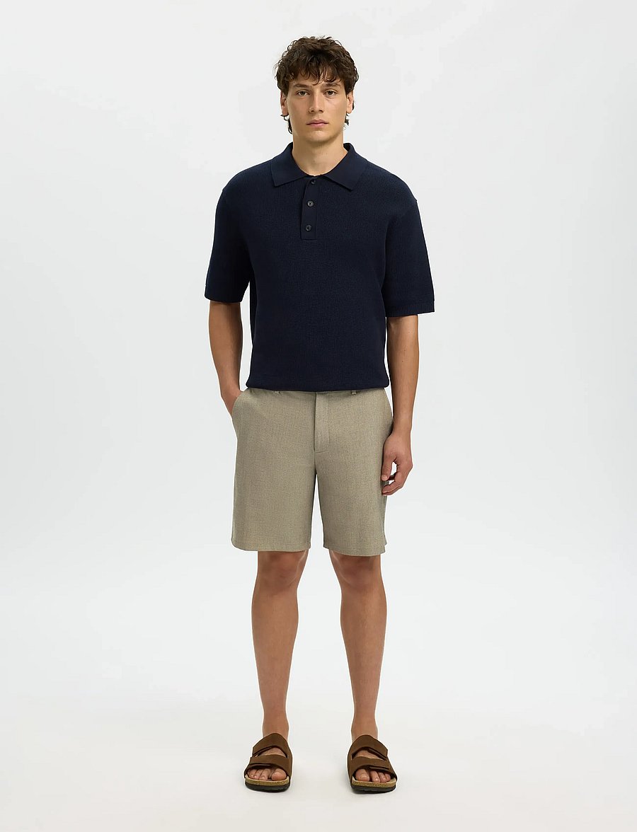 Selected - SLHREGULAR-ROBERT FLEX SHORTS NOOS - laisvalaikio šortai - sand - 3
