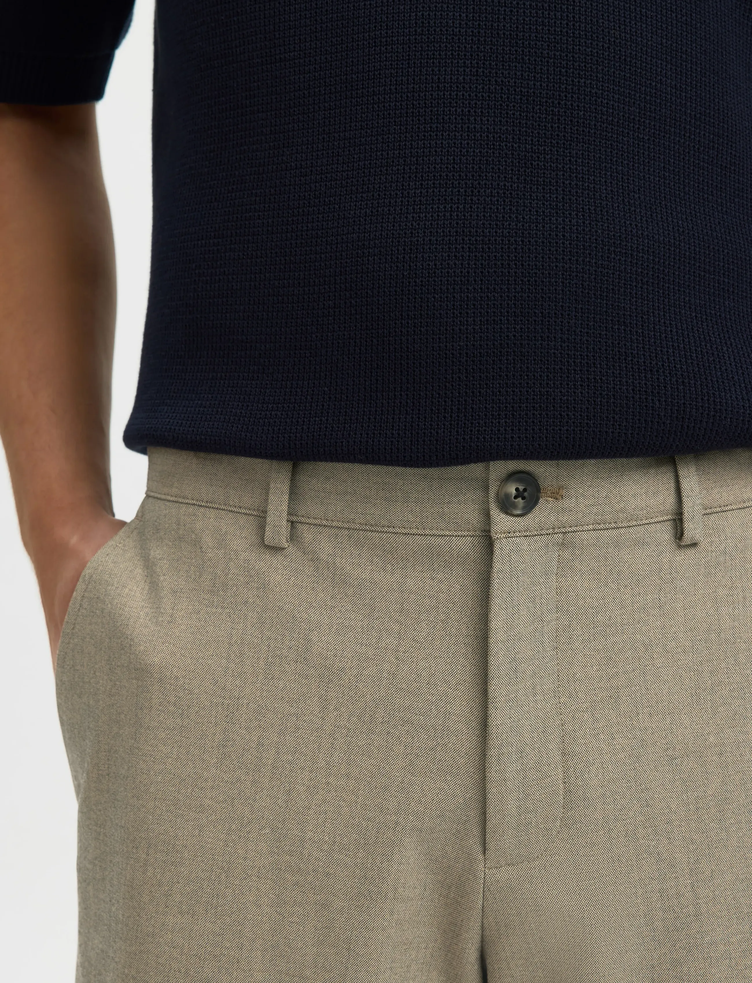 Selected - SLHREGULAR-ROBERT FLEX SHORTS NOOS - short décontracté - sand - 4
