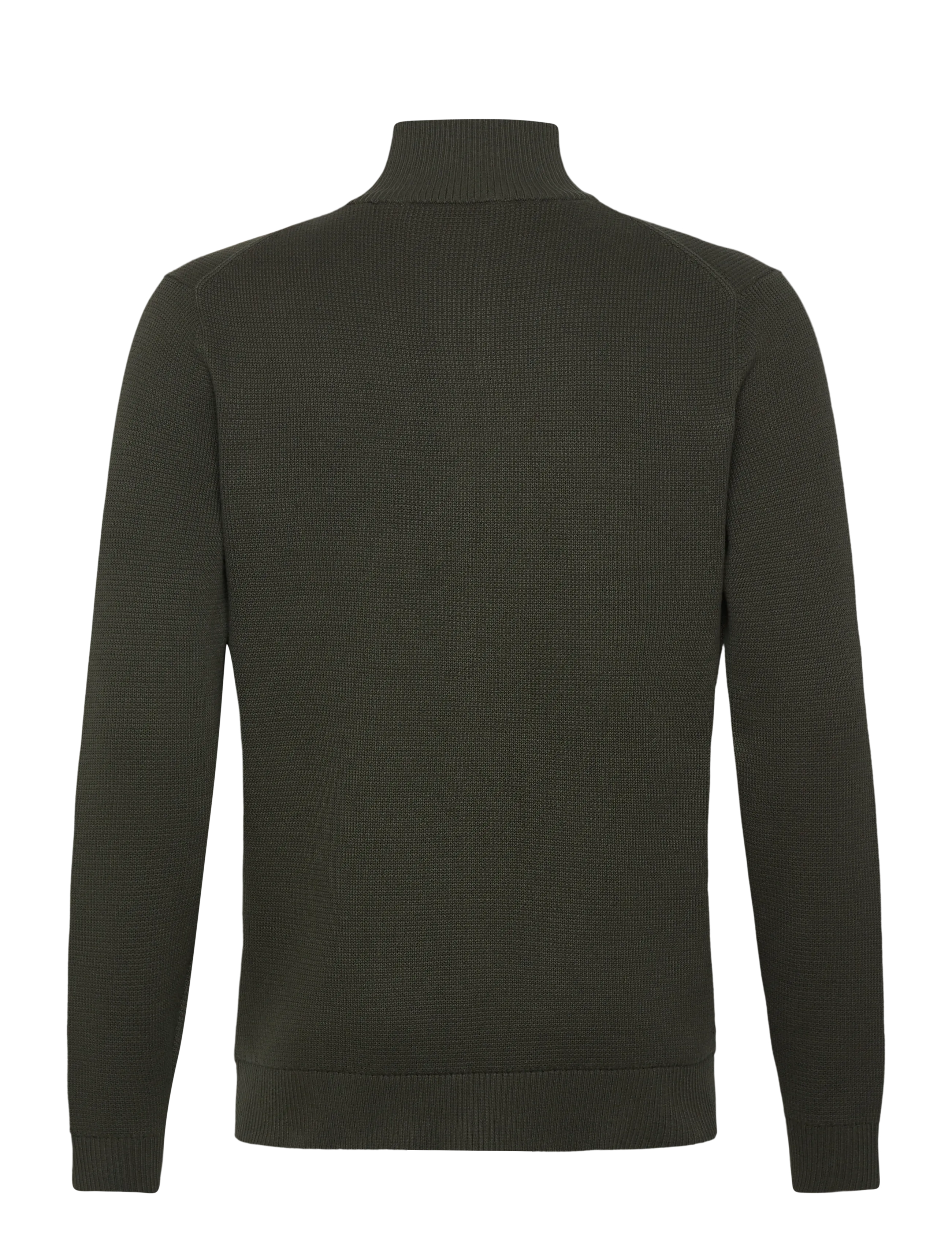 Selected - SLMDANE LS KNIT STRUCTURE FULL ZIP NOOS - lukuga džemprid - deep forest - 2