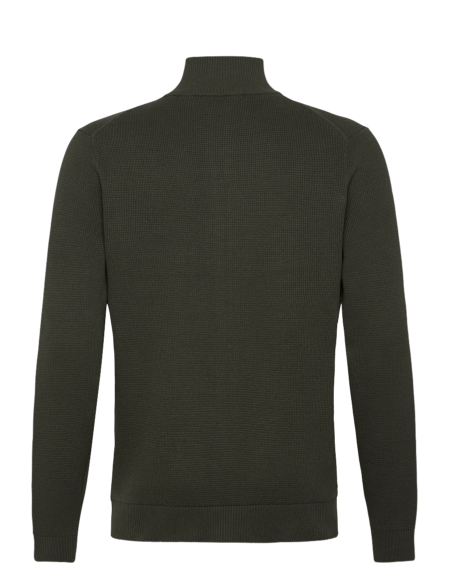 Selected - SLMDANE LS KNIT STRUCTURE FULL ZIP NOOS - fullzip strik - deep forest - 2