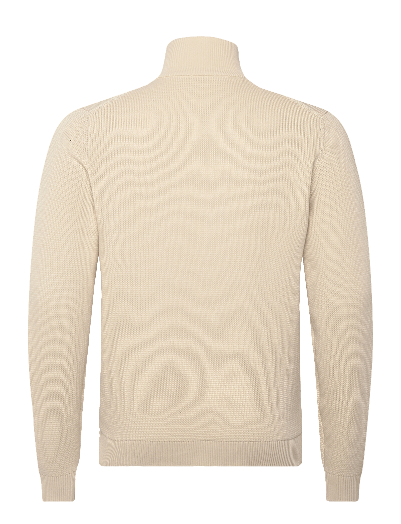 Selected - SLHDANE LS KNIT STRUCTURE FULL ZIP NOOS - full zip tröjor - oatmeal - 2
