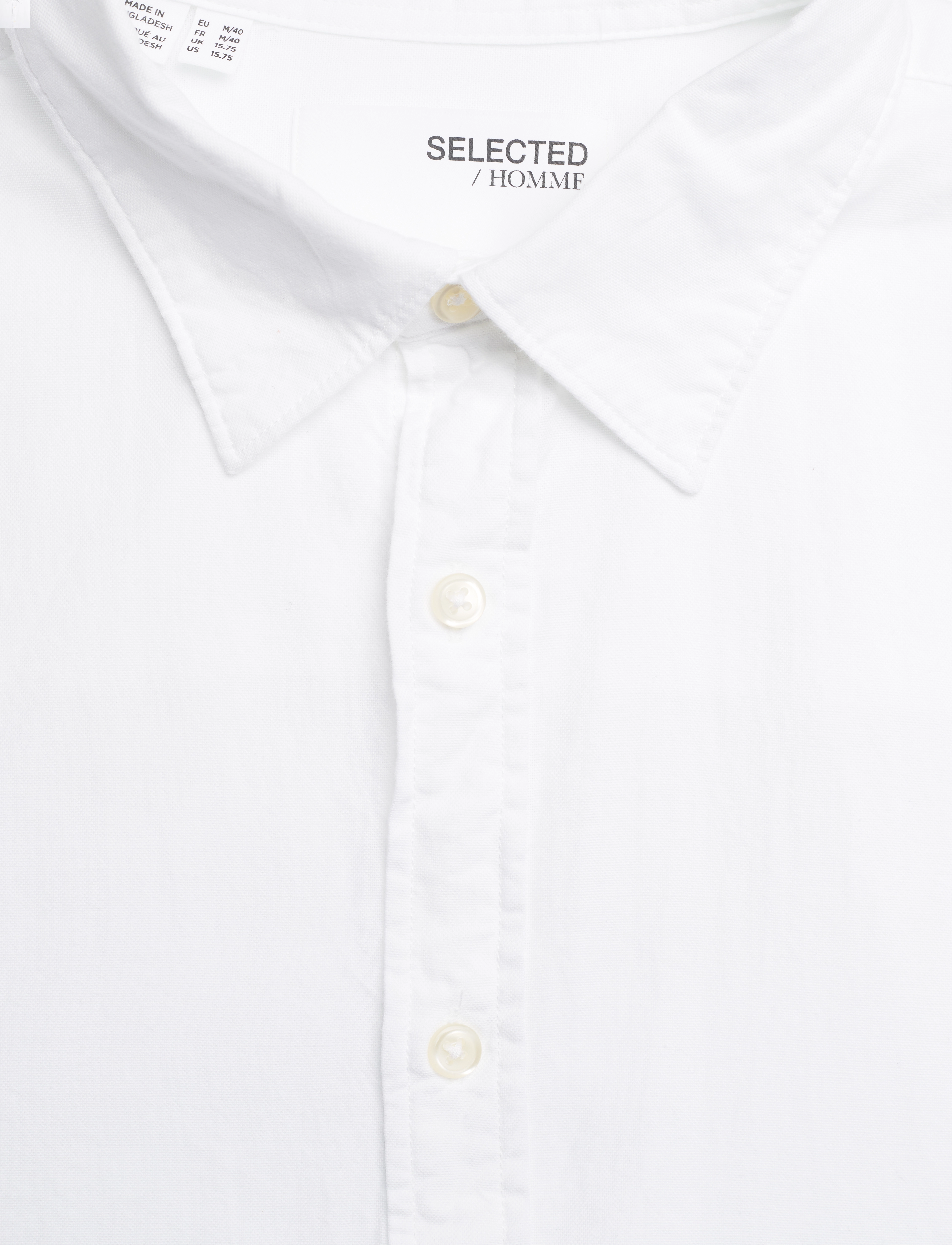 Selected Homme - SLHBOXY MAT-OX LS SHIRT EX - white - 2